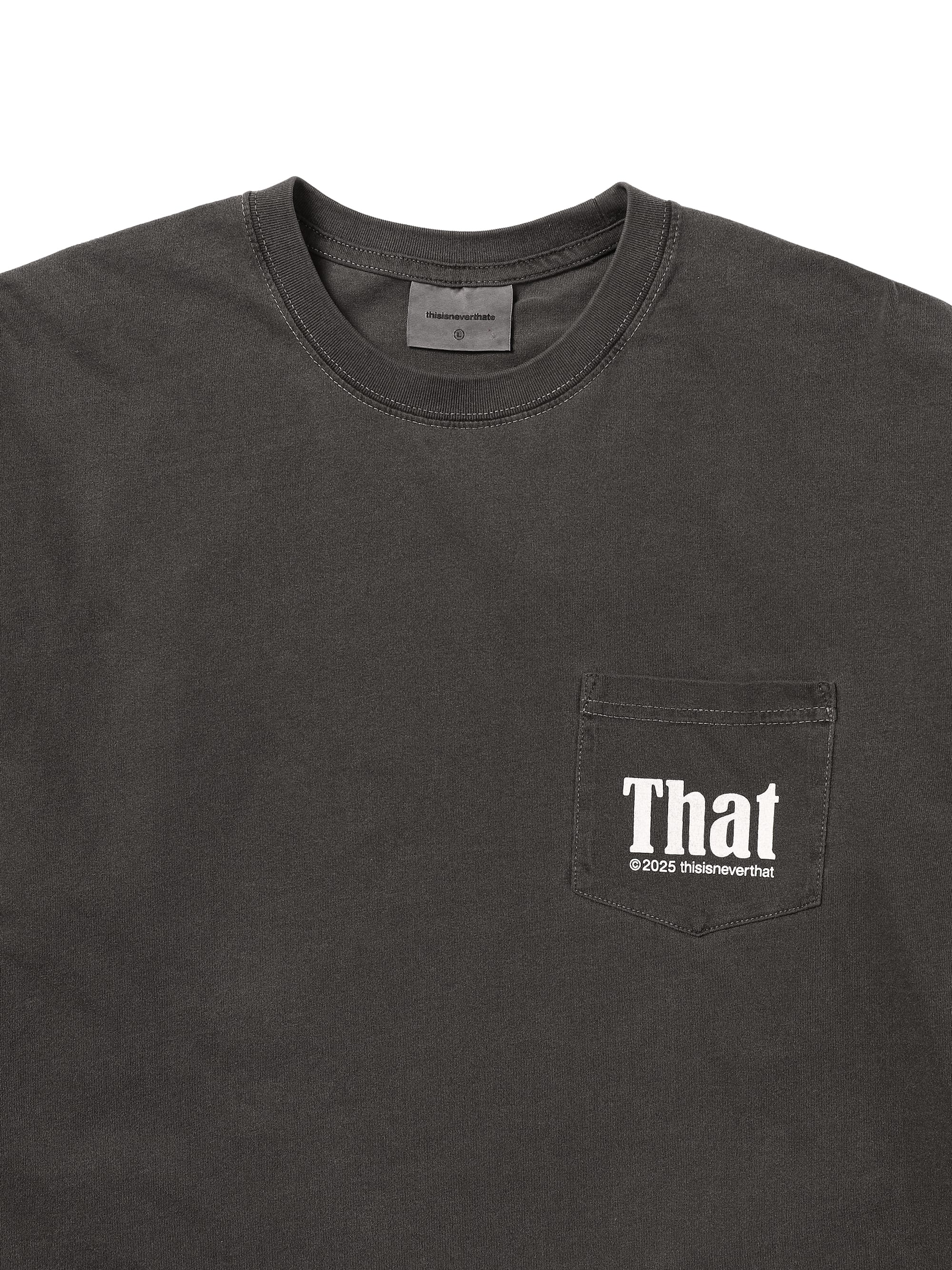 thisisneverthat - That Pocket L/S Tee (Charcoal) product image 2 | TRAB K-Fashion Australia