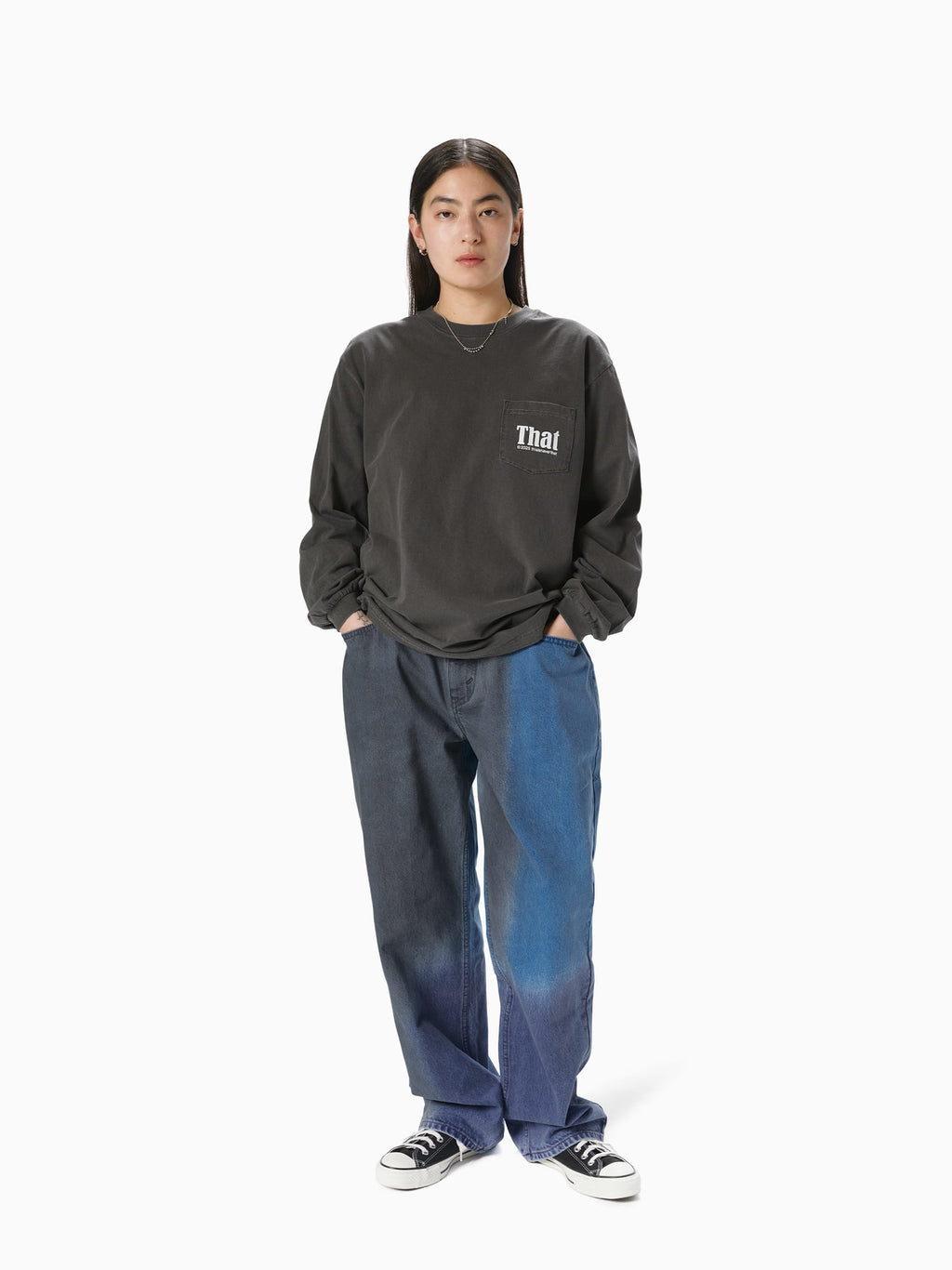 thisisneverthat - That Pocket L/S Tee (Charcoal) product image 5 | TRAB K-Fashion Australia