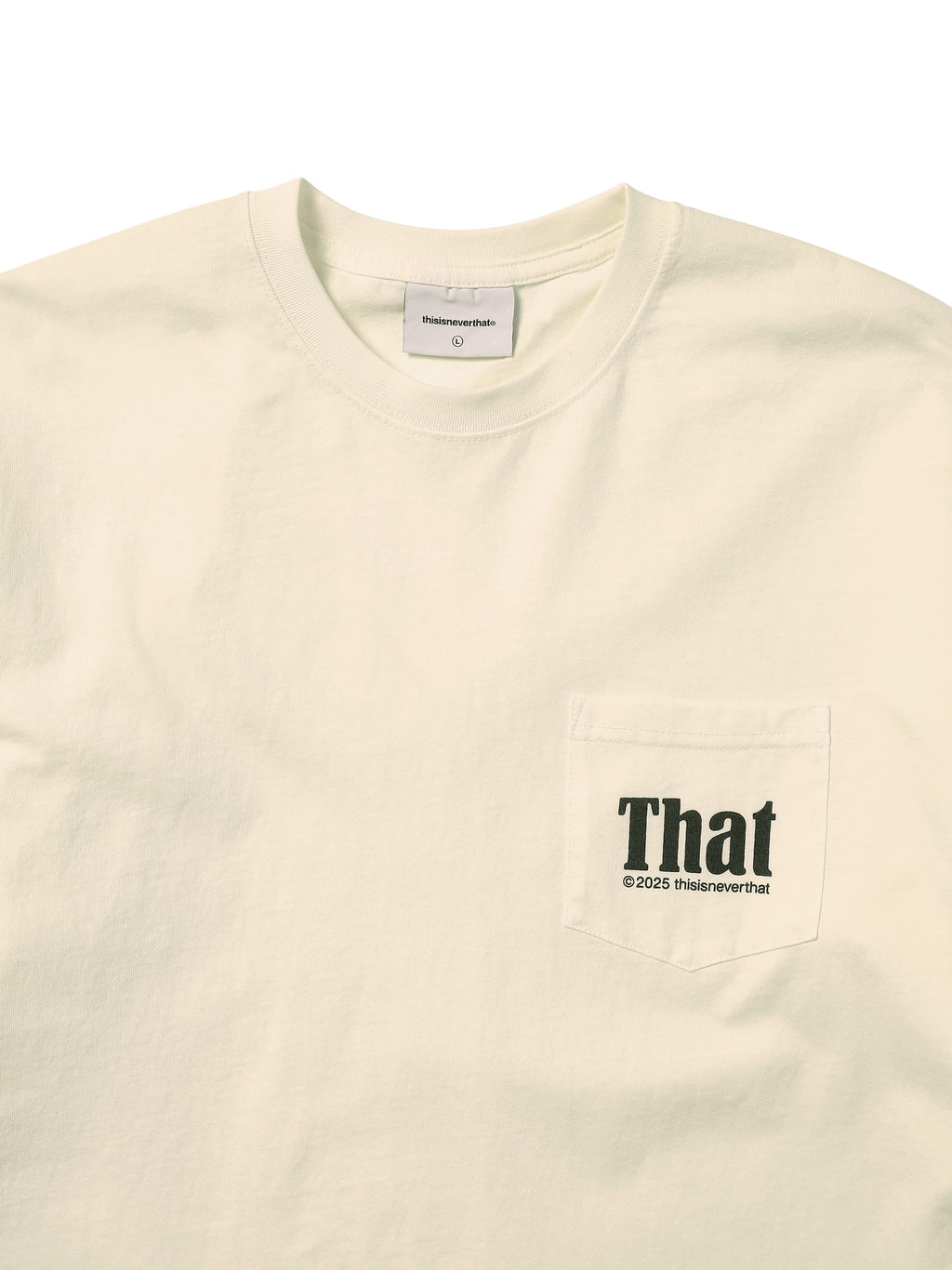 thisisneverthat - That Pocket L/S Tee (Ivory) product image 2 | TRAB K-Fashion Australia