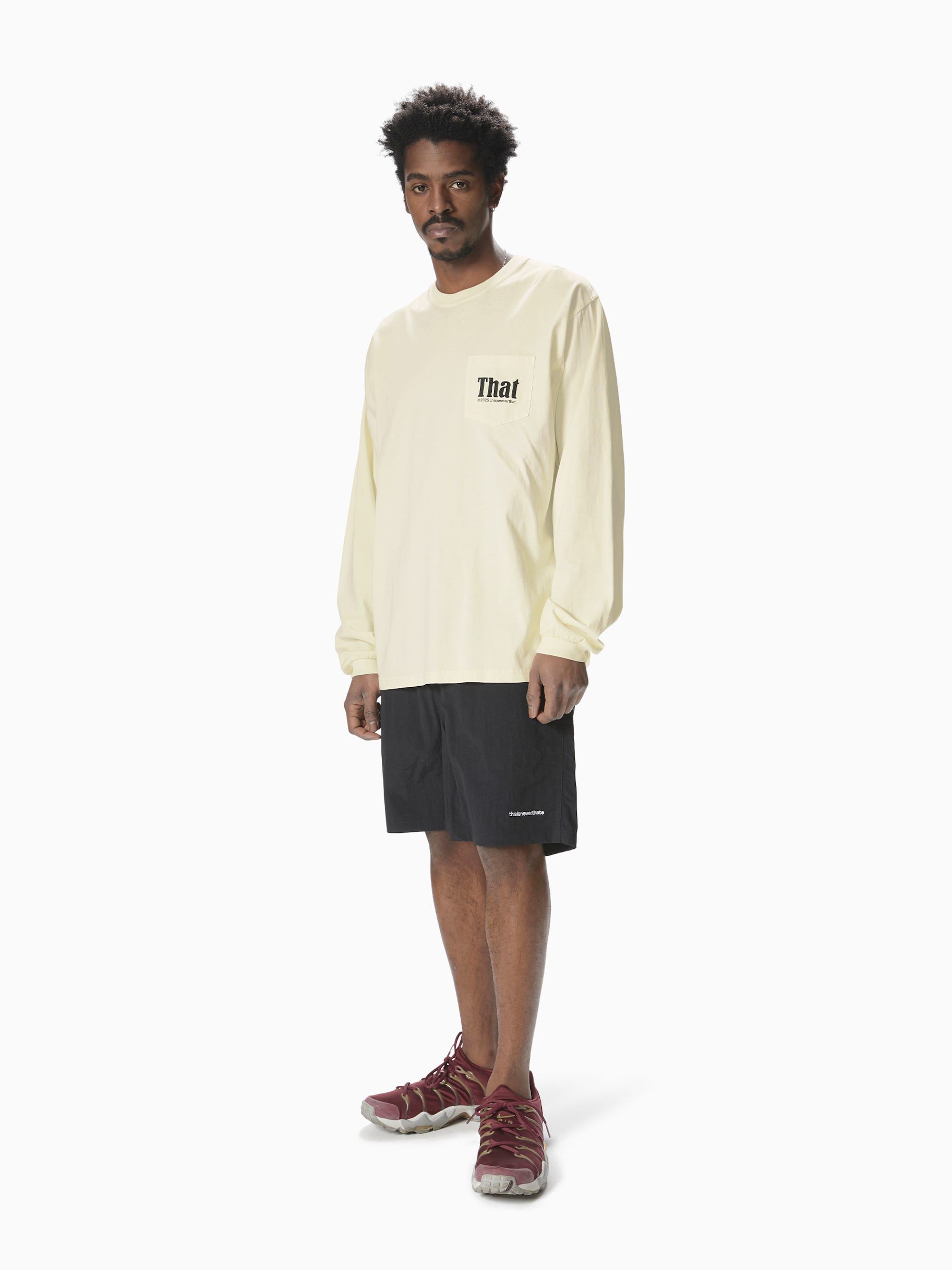thisisneverthat - That Pocket L/S Tee (Ivory) product image 4 | TRAB K-Fashion Australia