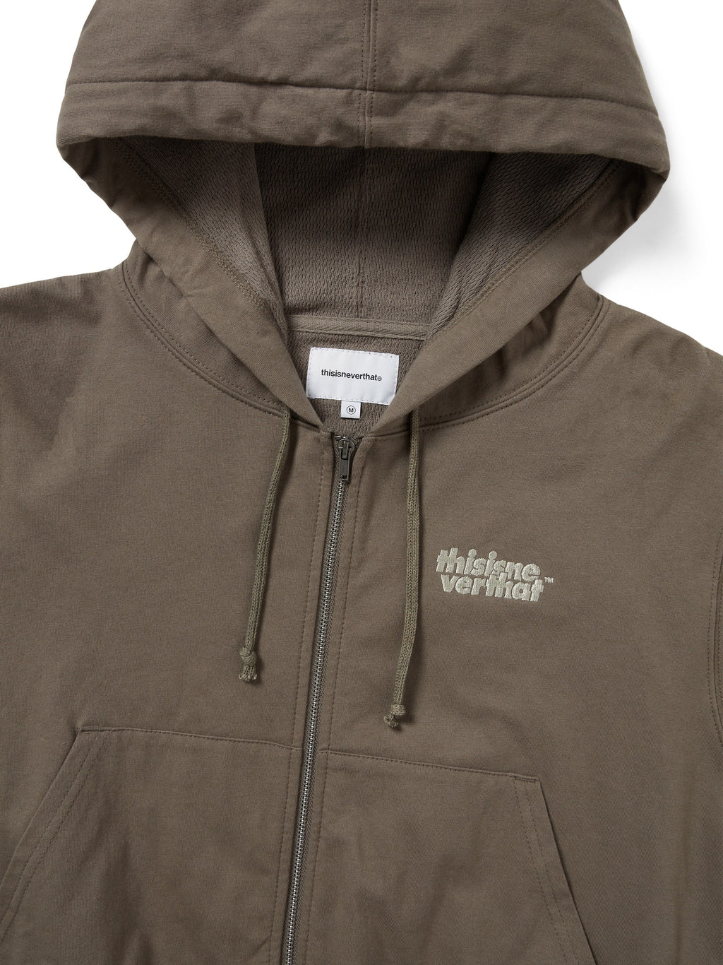 thisisneverthat - Thermal LT W Zip Up Hoodie (Dark Mocha) product image 2 | TRAB K-Fashion Australia