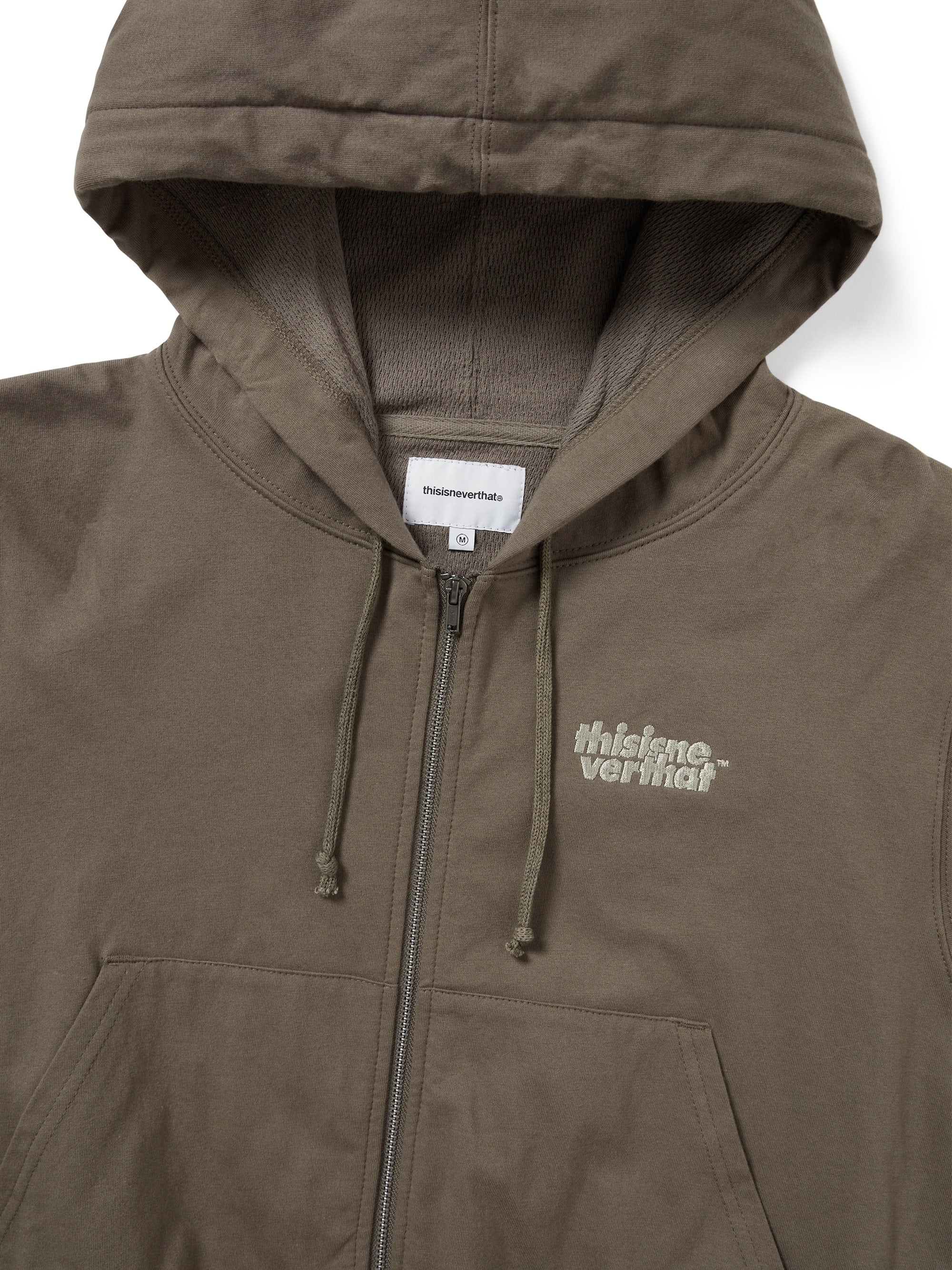 thisisneverthat - Thermal LT W Zip Up Hoodie (Dark Mocha) product image 2 | TRAB K-Fashion Australia