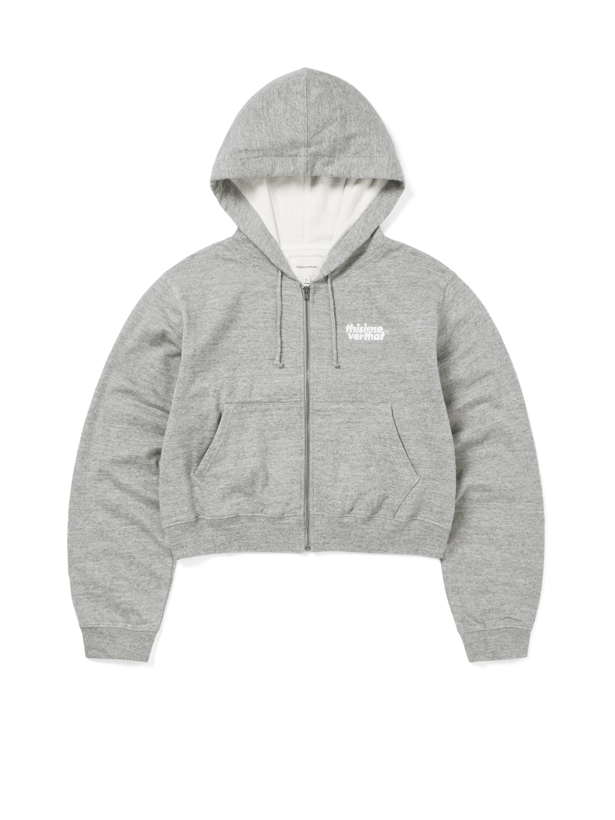 thisisneverthat - Thermal LT W Zip Up Hoodie (Heather Ash Grey) product image 1 | TRAB K-Fashion Australia