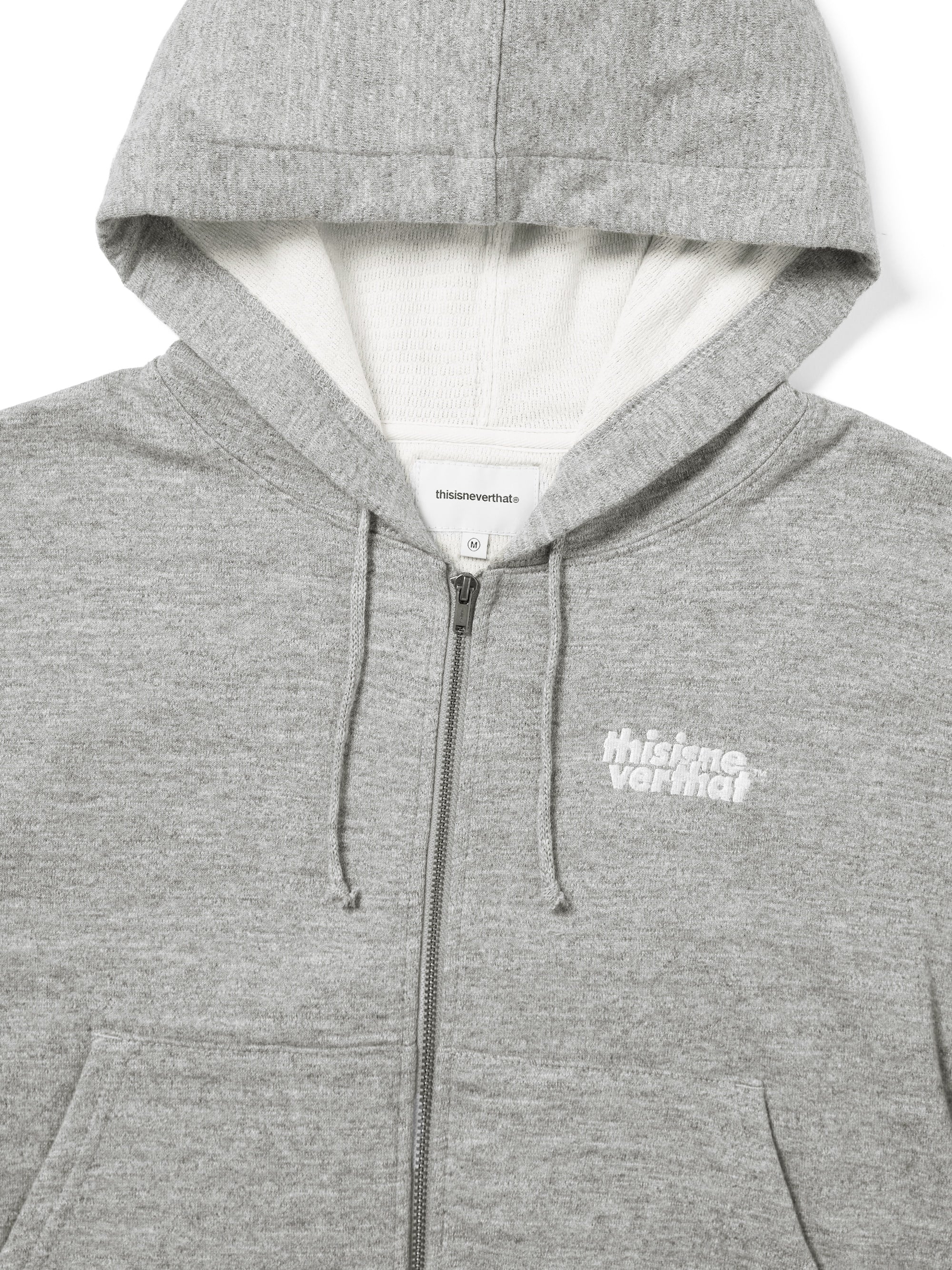 thisisneverthat - Thermal LT W Zip Up Hoodie (Heather Ash Grey) product image 2 | TRAB K-Fashion Australia