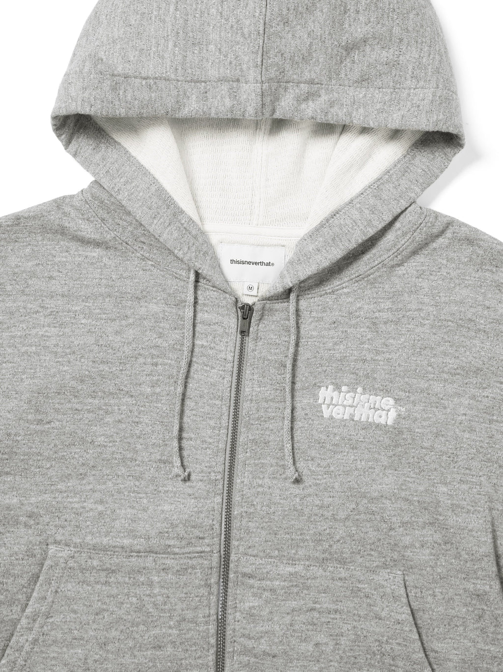 thisisneverthat - Thermal LT W Zip Up Hoodie (Heather Ash Grey) product image 2 | TRAB K-Fashion Australia