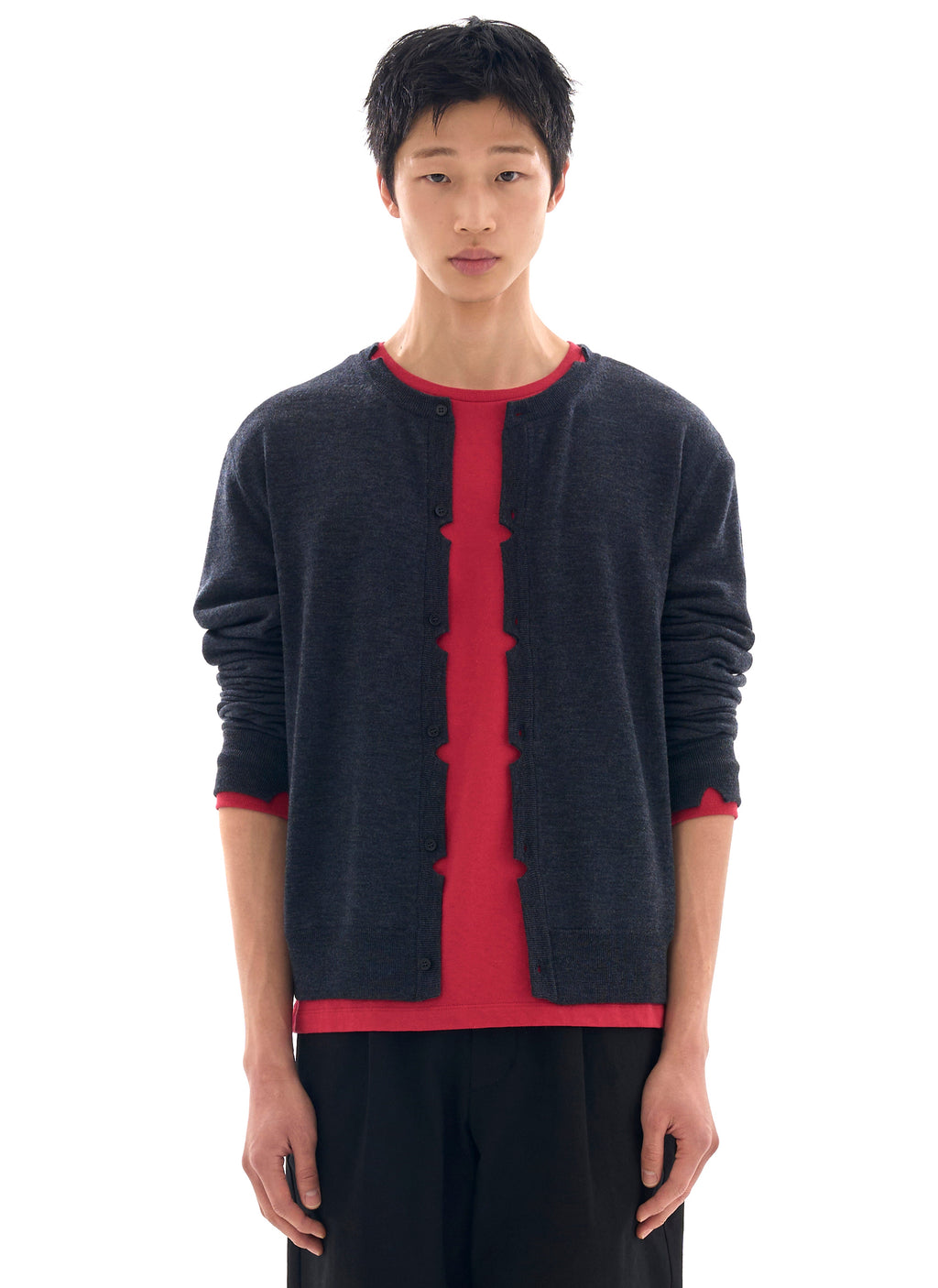 Post Archive Faction - Cardigan (Archive) (Charcoal) product image 1 | TRAB K-Fashion Australia