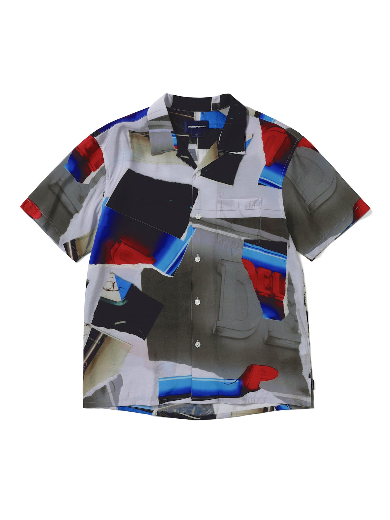 thisisneverthat - Torn Rayon S/S Shirt (Multi) product image 1 | TRAB K-Fashion Australia