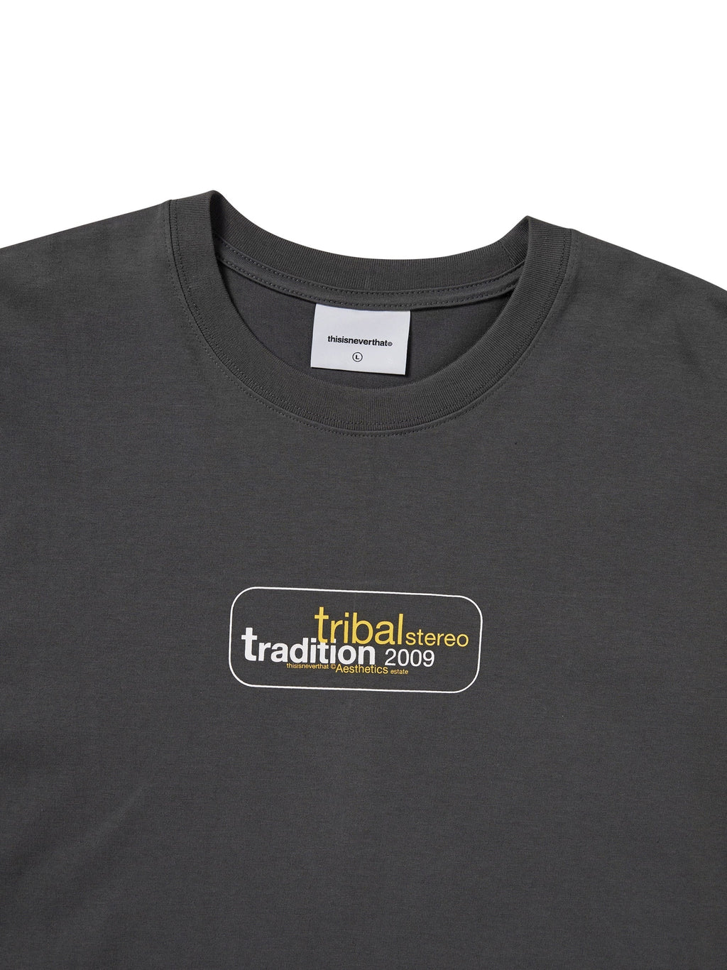 thisisneverthat - Tribal Stereo Tee (Charcoal) product image 2 | TRAB K-Fashion Australia