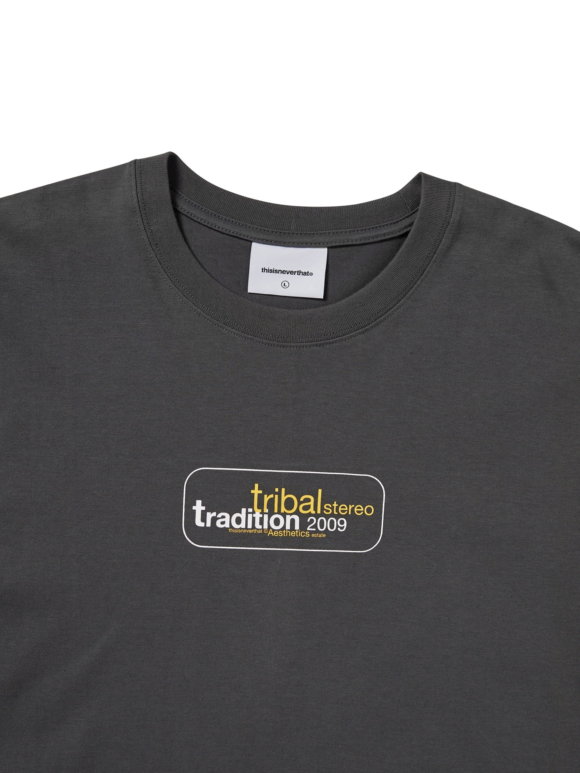 thisisneverthat - Tribal Stereo Tee (Charcoal) product image 2 | TRAB K-Fashion Australia