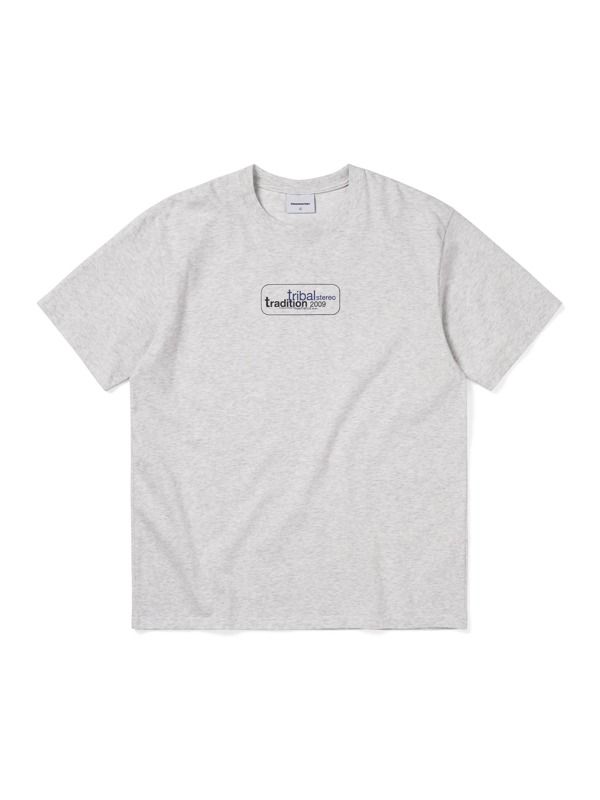 thisisneverthat - Tribal Stereo Tee (Heather Grey) product image 1 | TRAB K-Fashion Australia