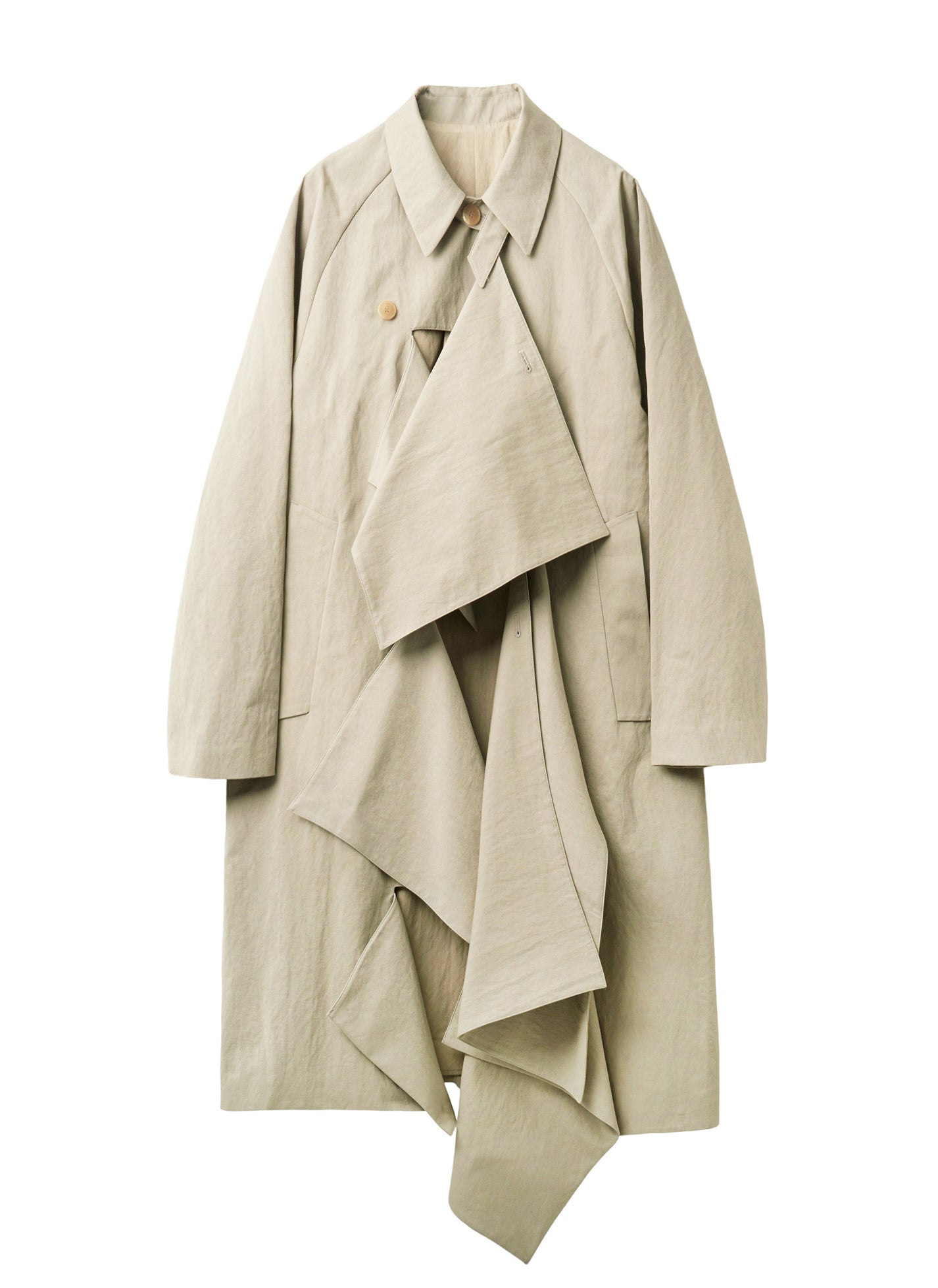Post Archive Faction - Trimmed Coat (2026) (Sand) product image 1 | TRAB K-Fashion Australia