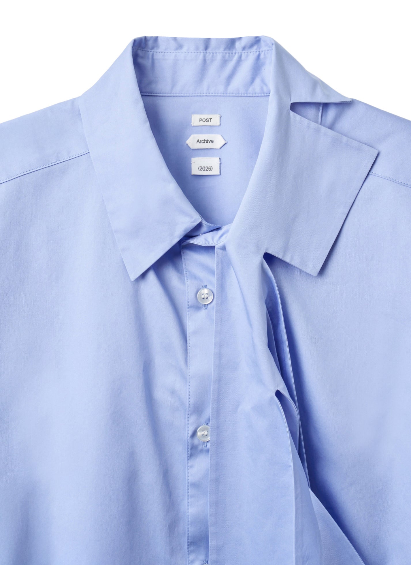 Post Archive Faction - Trimmed Shirt B (2026) (Blue) product image 3 | TRAB K-Fashion Australia