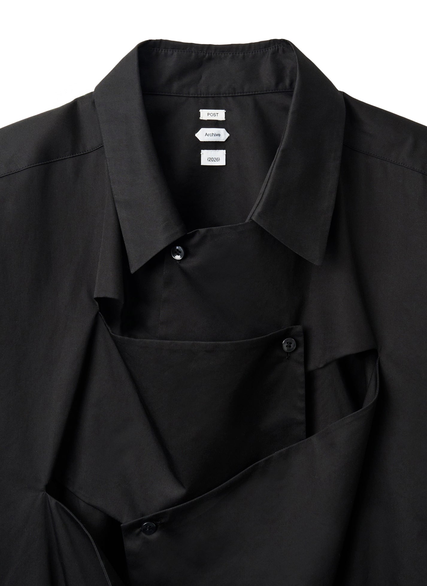 Post Archive Faction - Trimmed Shirt D (2026) (Black) product image 3 | TRAB K-Fashion Australia