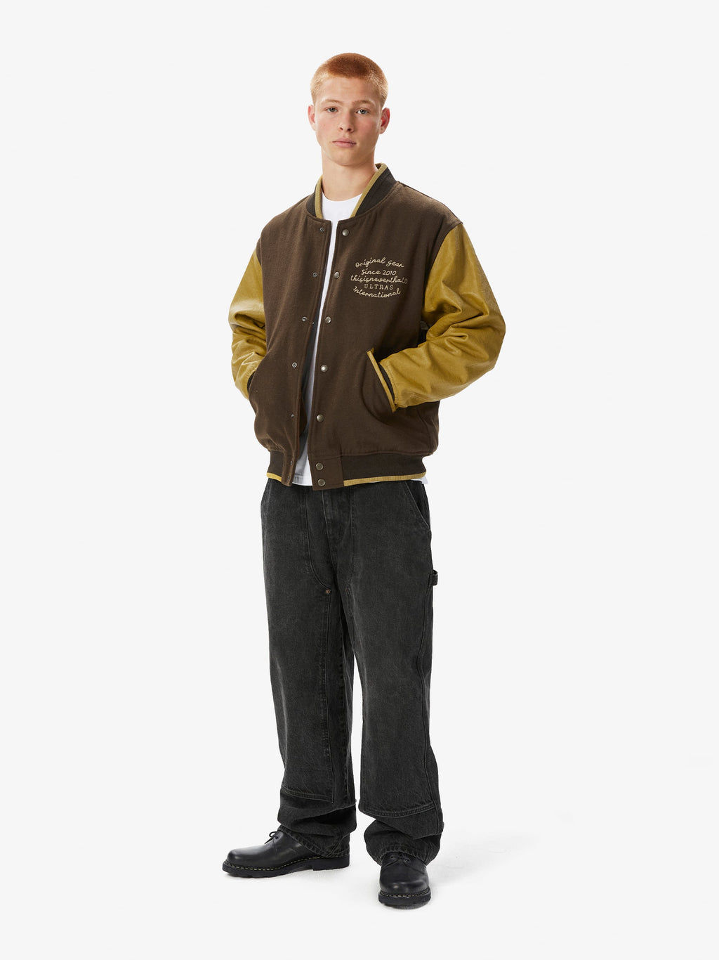 thisisneverthat - ULTRAS Varsity Jacket (Brown) product image 7 | TRAB K-Fashion Australia