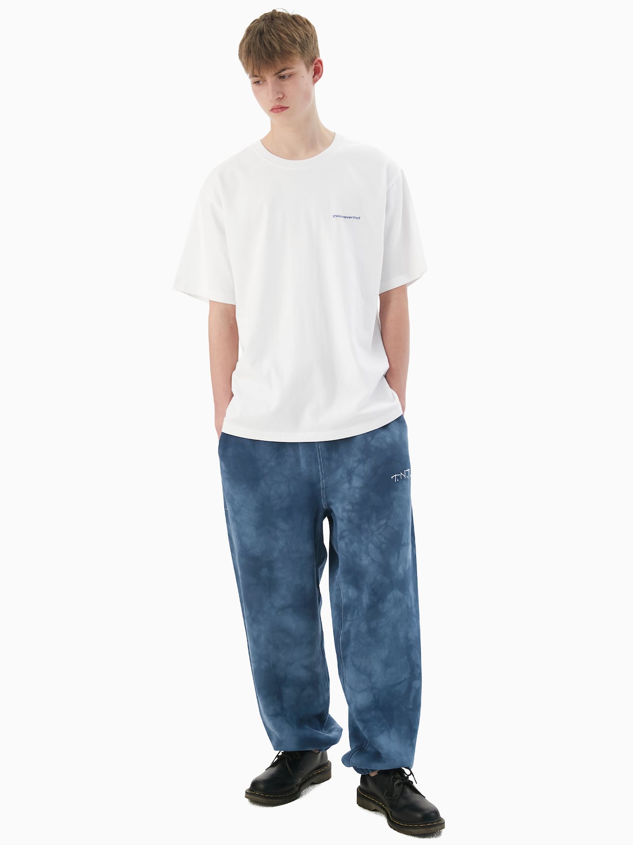 thisisneverthat - Uneven Dyed Sweatpant (Blue) product image 7 | TRAB K-Fashion Australia