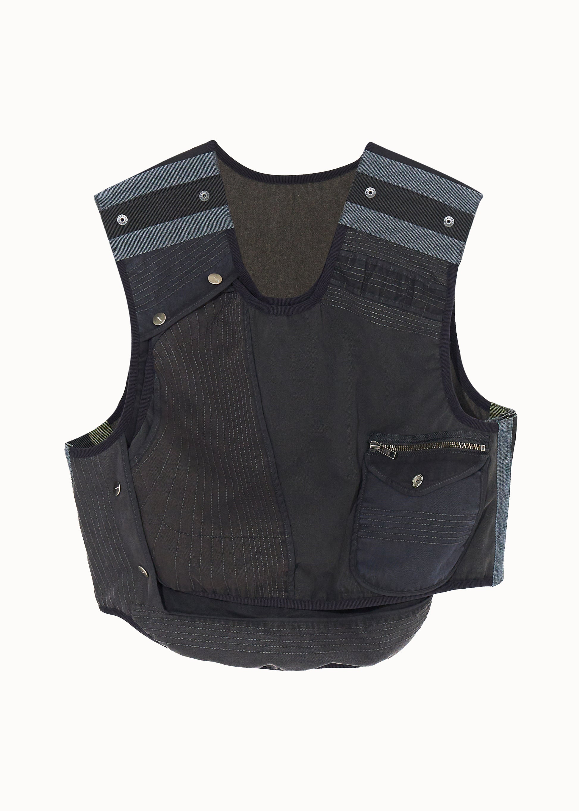 Hyein Seo - Patchwork Vest (Stone) product image 5 | TRAB K-Fashion Australia
