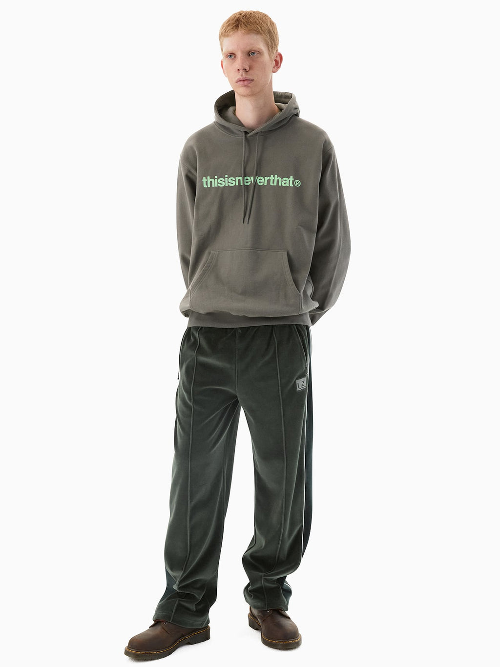 thisisneverthat - Velour Track Pant (green) product image 6 | TRAB K-Fashion Australia
