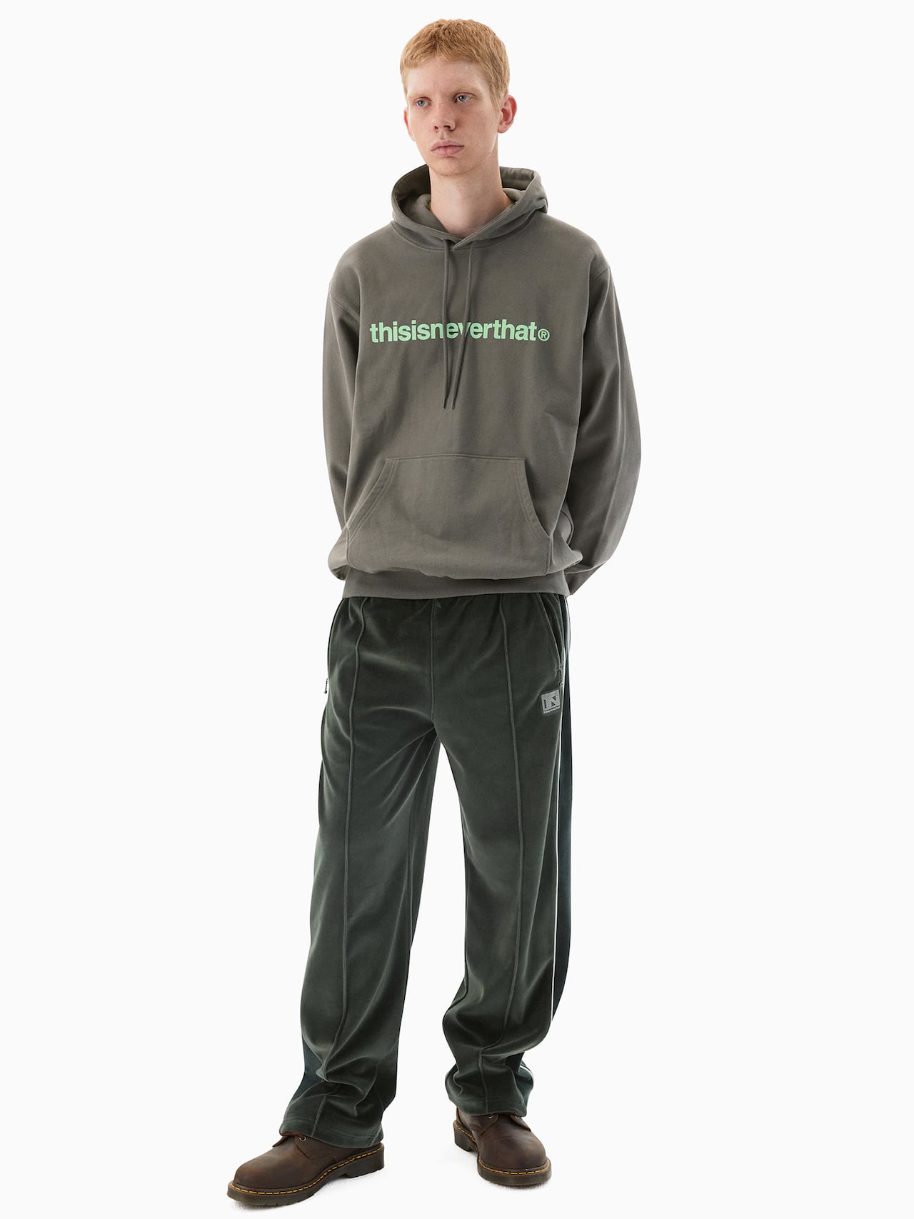 thisisneverthat - Velour Track Pant (green) product image 6 | TRAB K-Fashion Australia