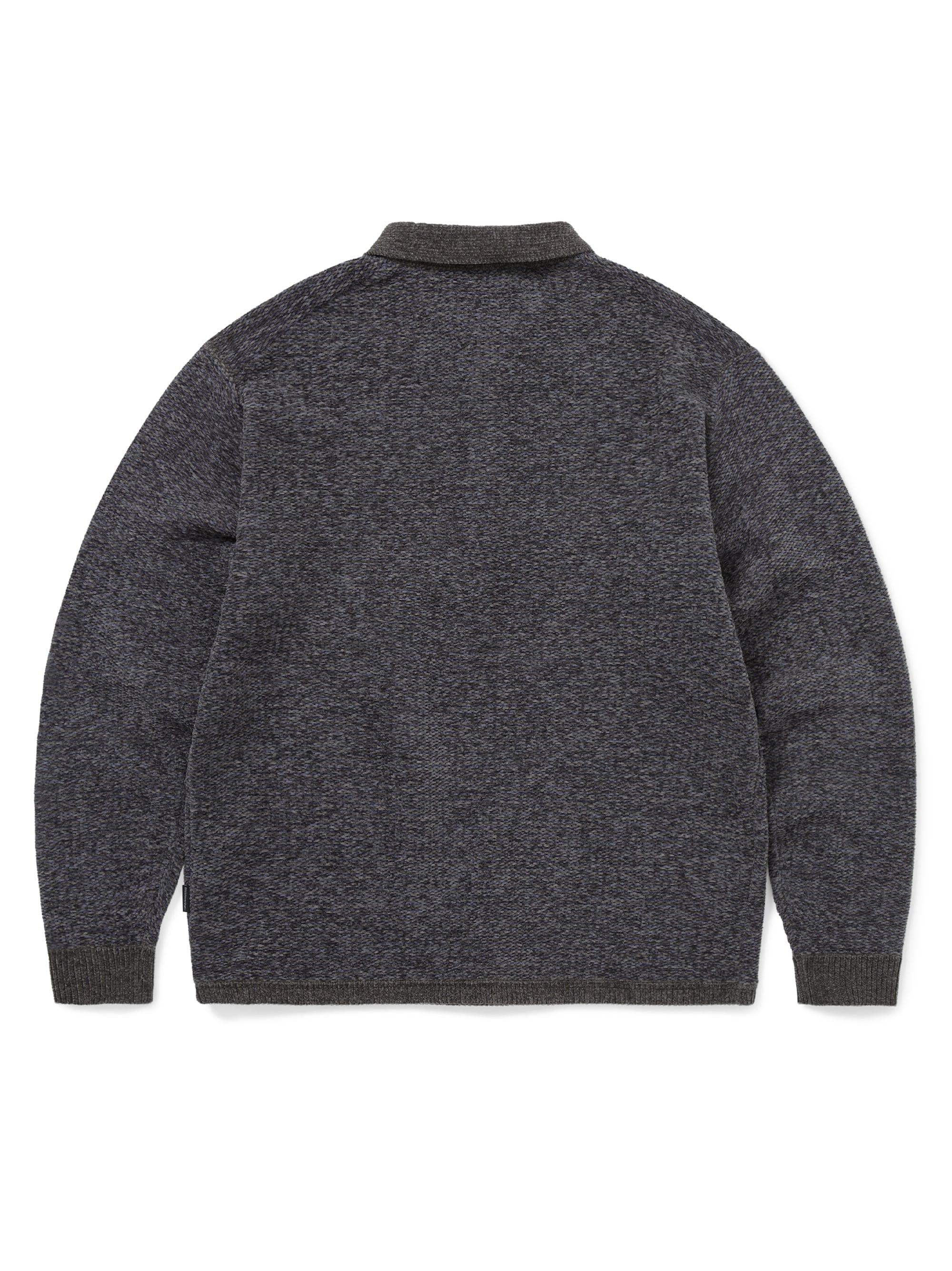 thisisneverthat - Velvet Knit Polo (Charcoal) product image 3 | TRAB K-Fashion Australia