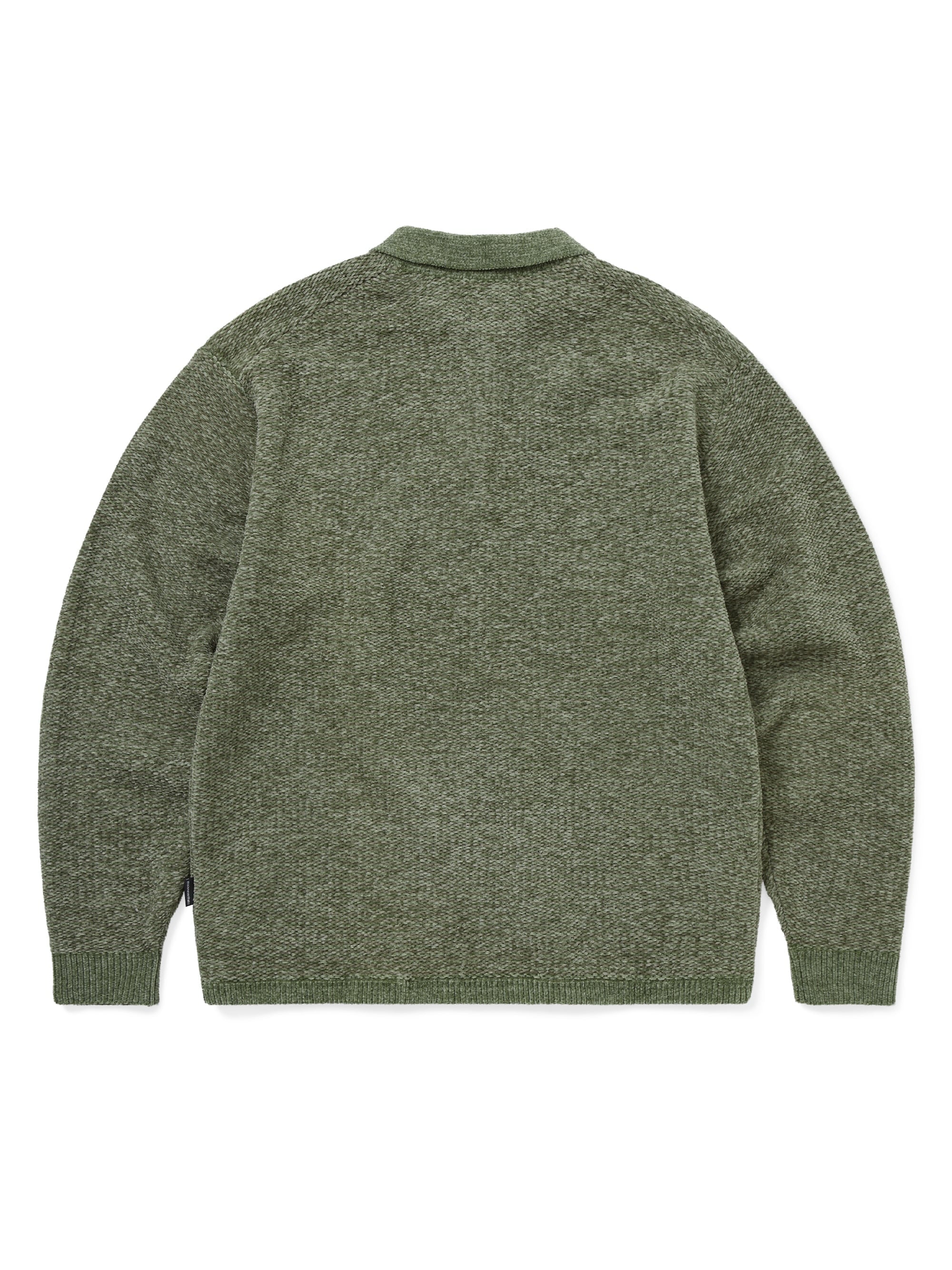 thisisneverthat - Velvet Knit Polo (Green) product image 3 | TRAB K-Fashion Australia