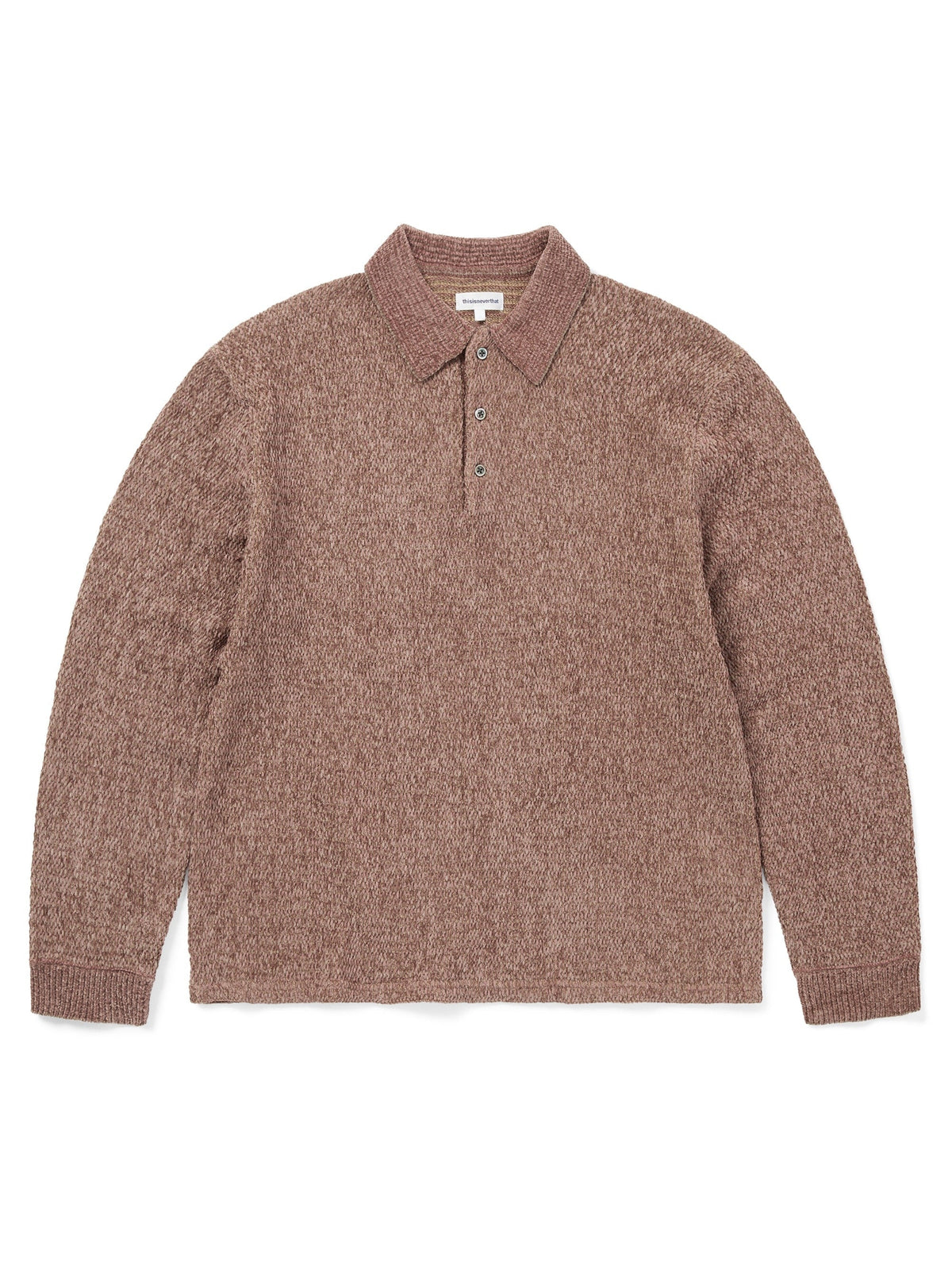 thisisneverthat - Velvet Knit Polo (Rust) product image 1 | TRAB K-Fashion Australia