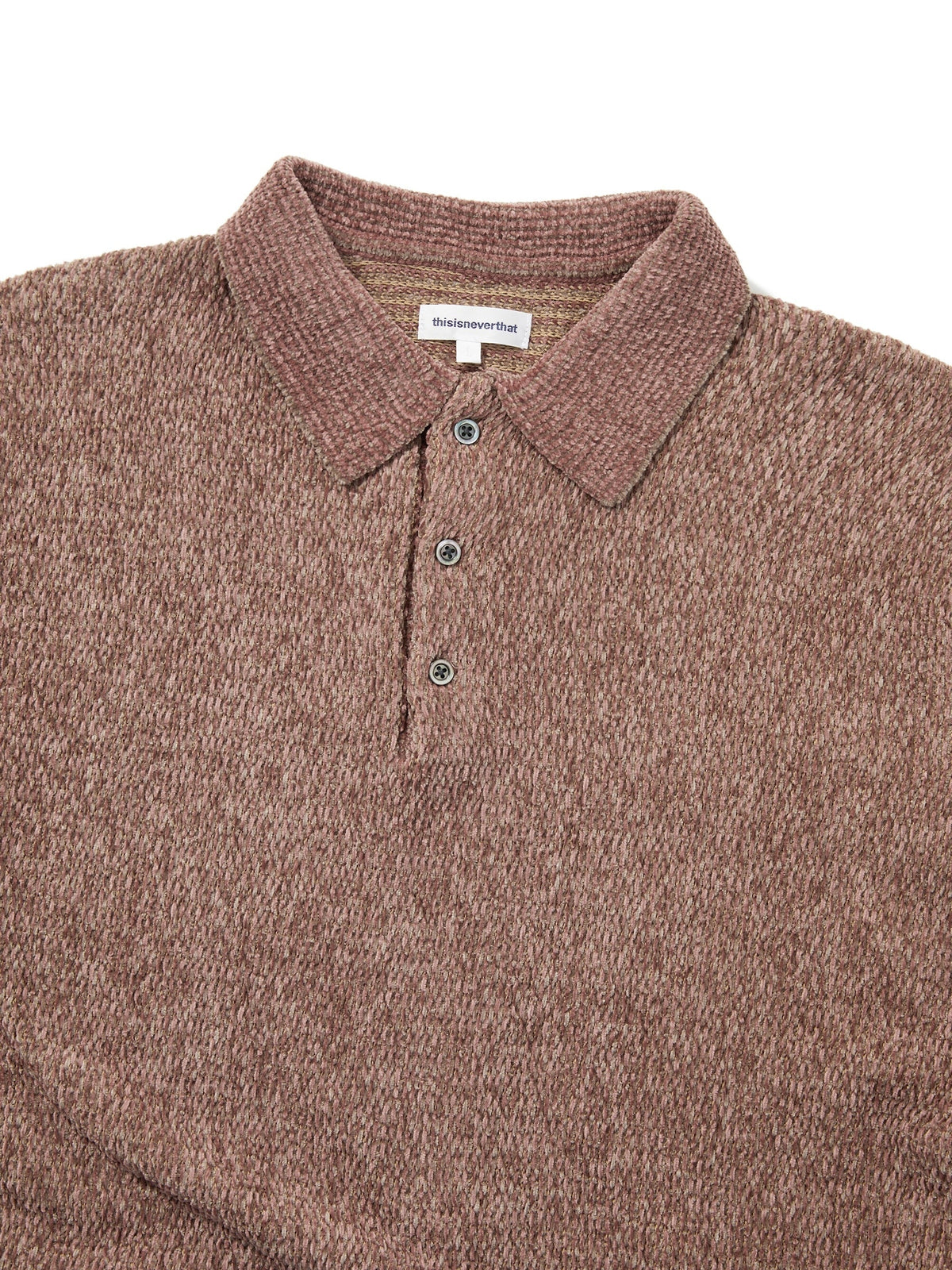 thisisneverthat - Velvet Knit Polo (Rust) product image 2 | TRAB K-Fashion Australia