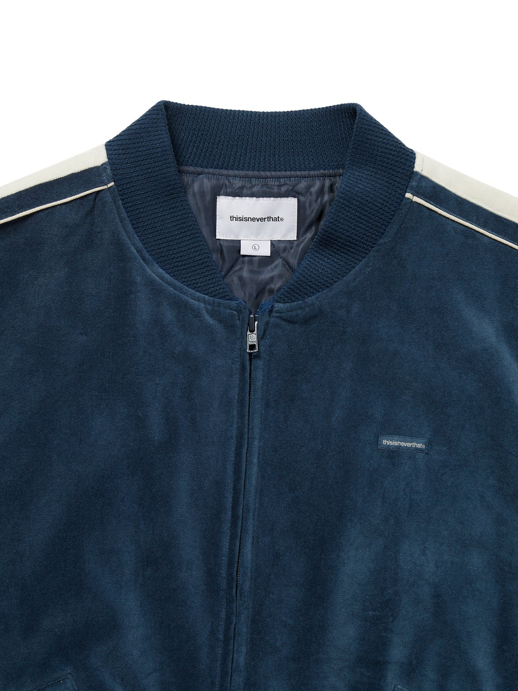 thisisneverthat - Velvet Track Jacket (Blue) product image 2 | TRAB K-Fashion Australia