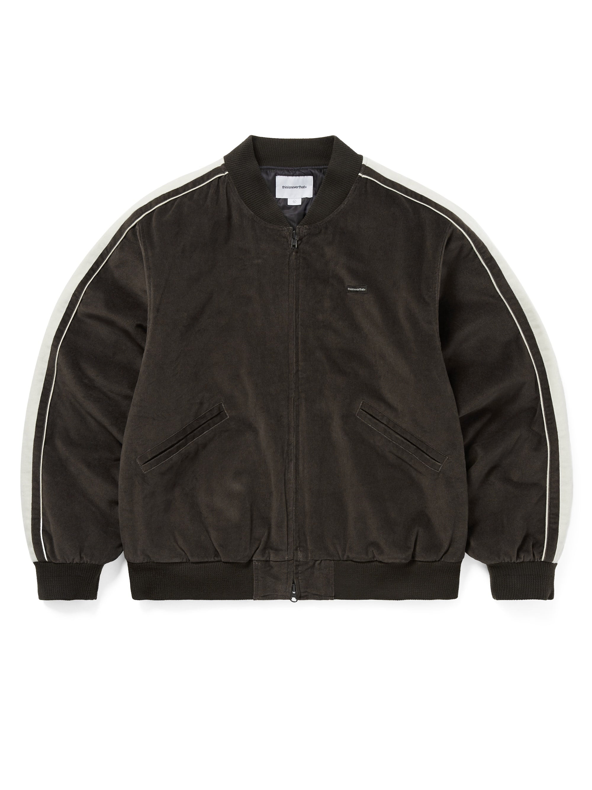 thisisneverthat - Velvet Track Jacket (brown) product image 1 | TRAB K-Fashion Australia
