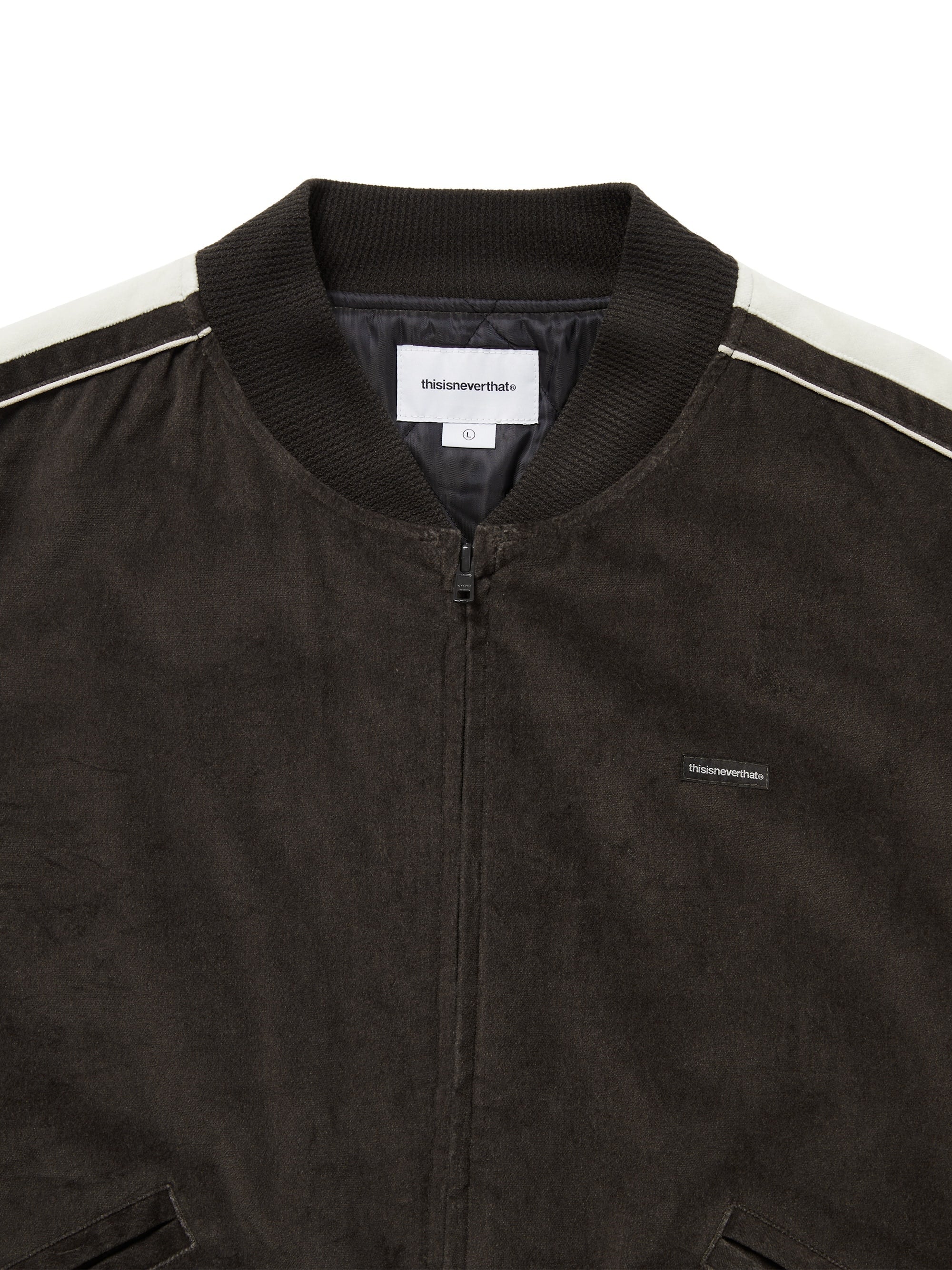 thisisneverthat - Velvet Track Jacket (brown) product image 2 | TRAB K-Fashion Australia