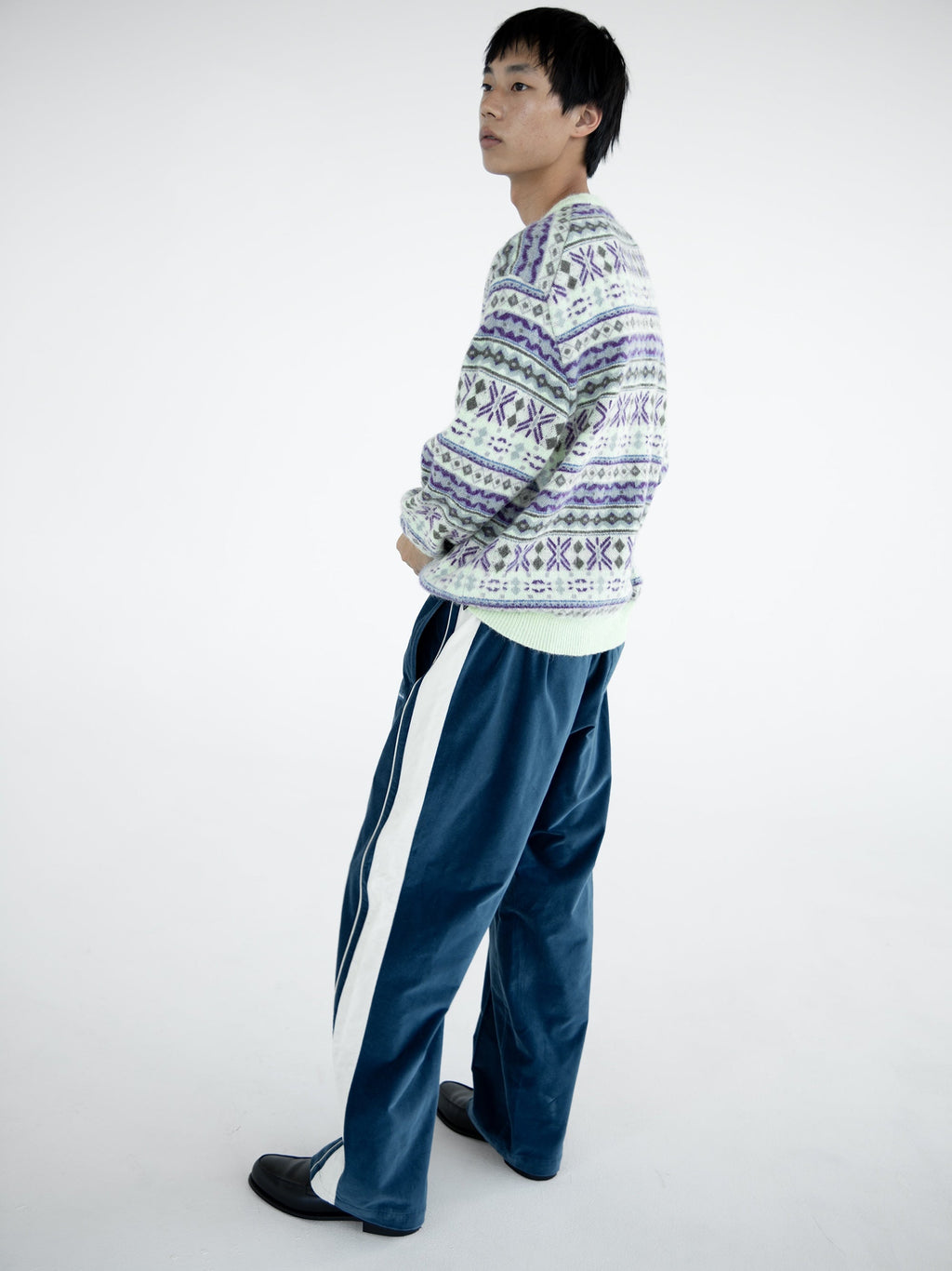 thisisneverthat - Velvet Track Pant (Blue) product image 6 | TRAB K-Fashion Australia
