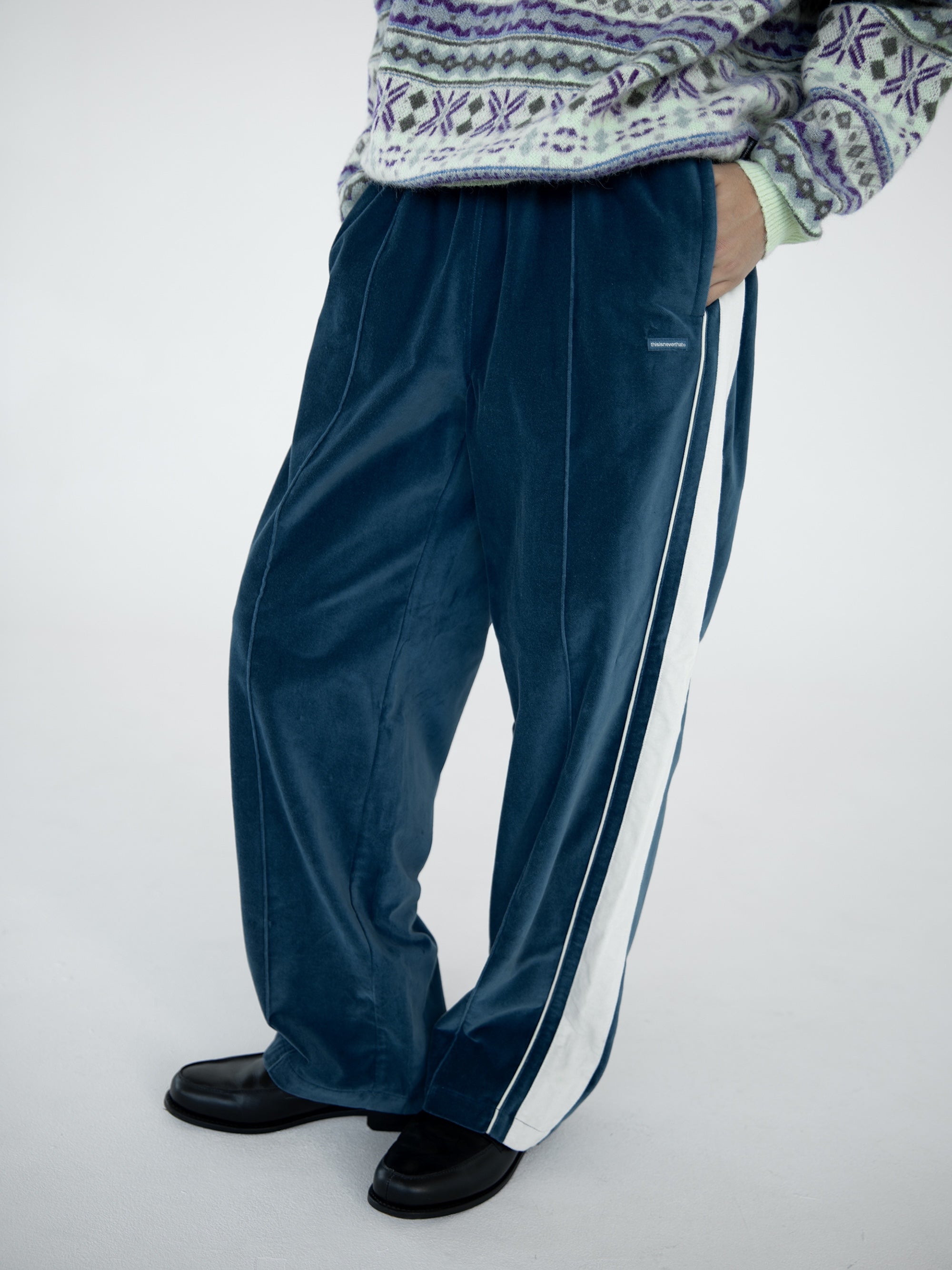 thisisneverthat - Velvet Track Pant (Blue) product image 7 | TRAB K-Fashion Australia