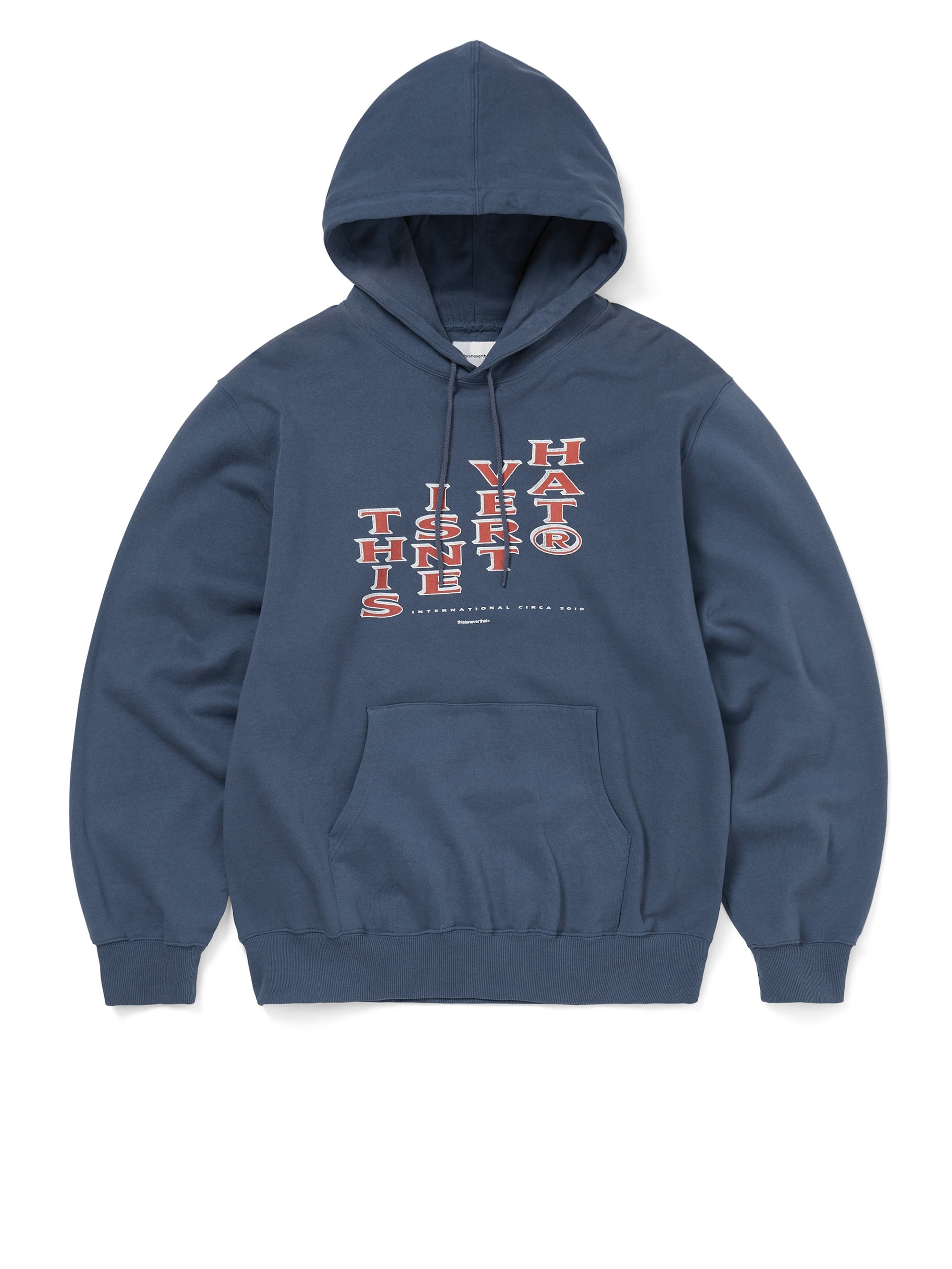 thisisneverthat - Vertical Logo Hoodie (Deep Water) product image 1 | TRAB K-Fashion Australia
