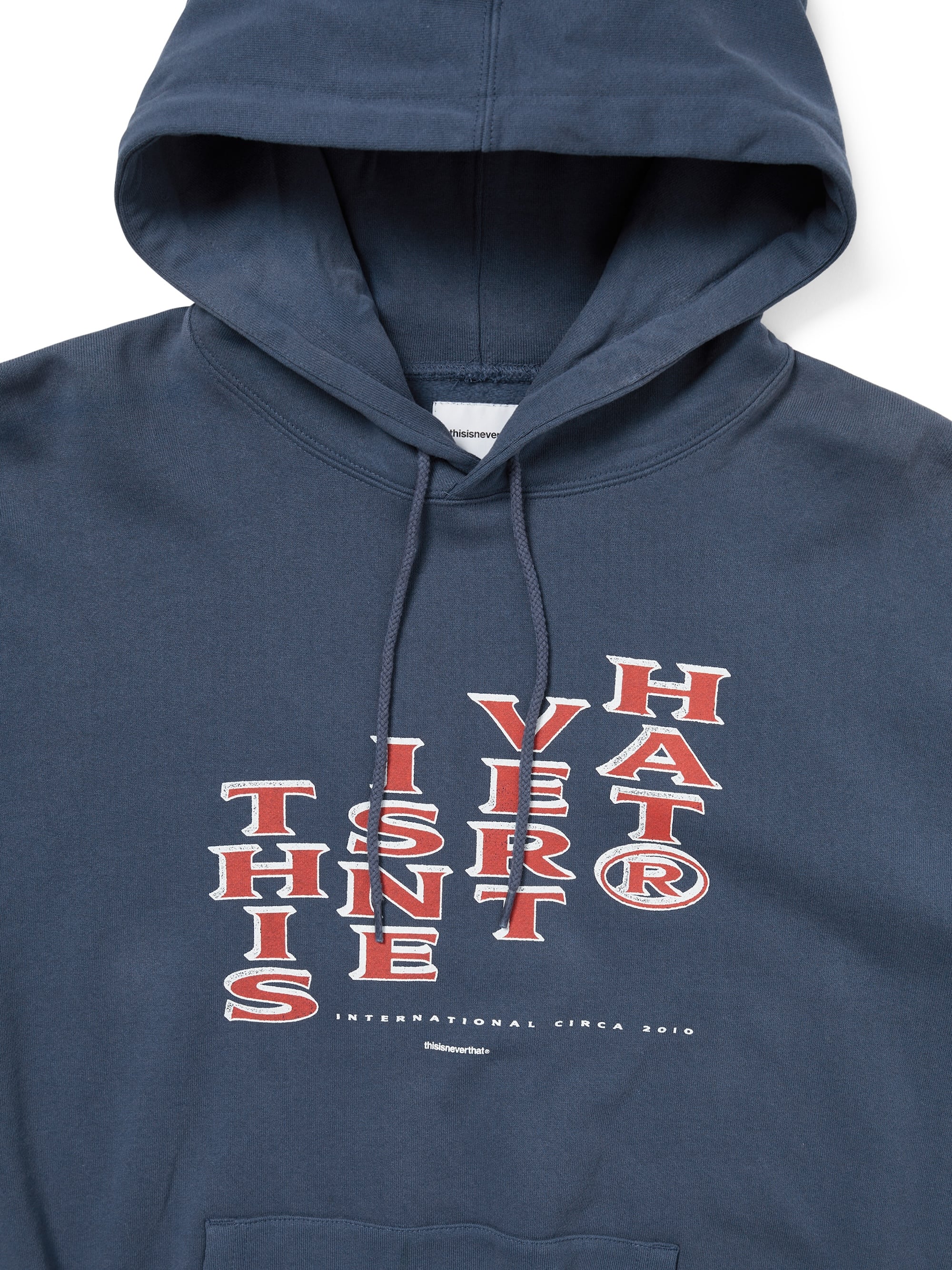 thisisneverthat - Vertical Logo Hoodie Heather (Water) product image 2 | TRAB K-Fashion Australia