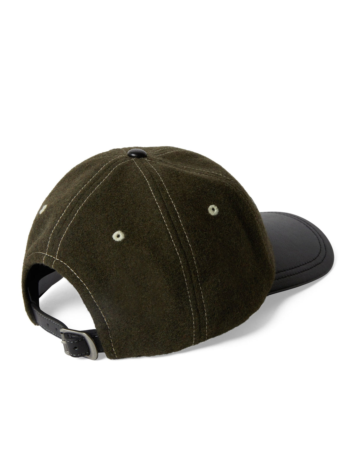 thisisneverthat - Visor Leather Cap (Olive) product image 3 | TRAB K-Fashion Australia
