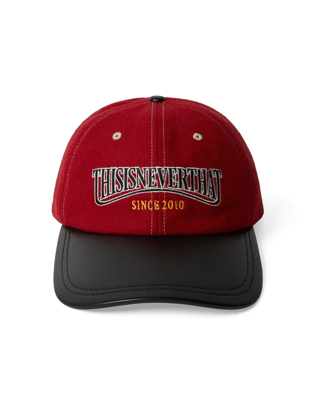 thisisneverthat - Visor Leather Cap (Red) product image 2 | TRAB K-Fashion Australia