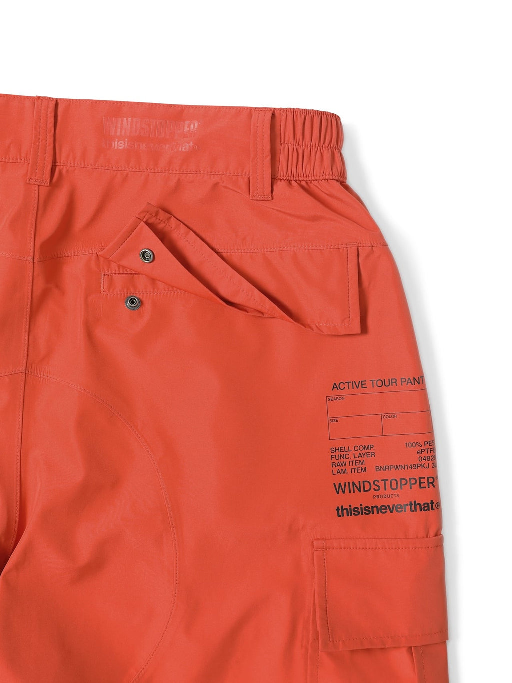 thisisneverthat - WINDSTOPPER® Active Tour Pant (Red) product image 6 | TRAB K-Fashion Australia