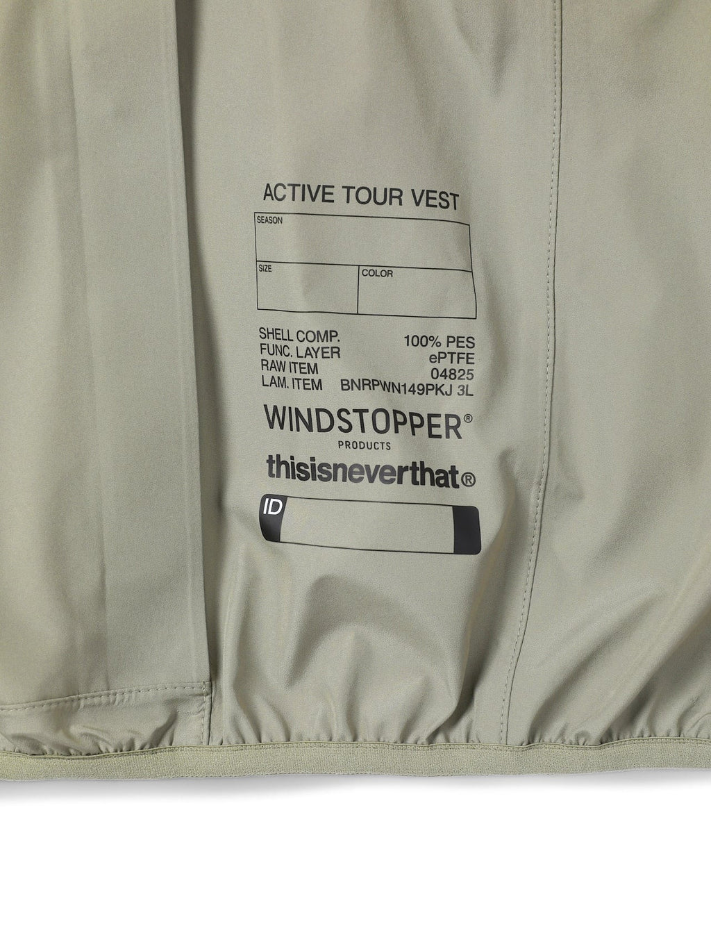 thisisneverthat - WINDSTOPPER® Active Tour Vest (Grey) product image 5 | TRAB K-Fashion Australia
