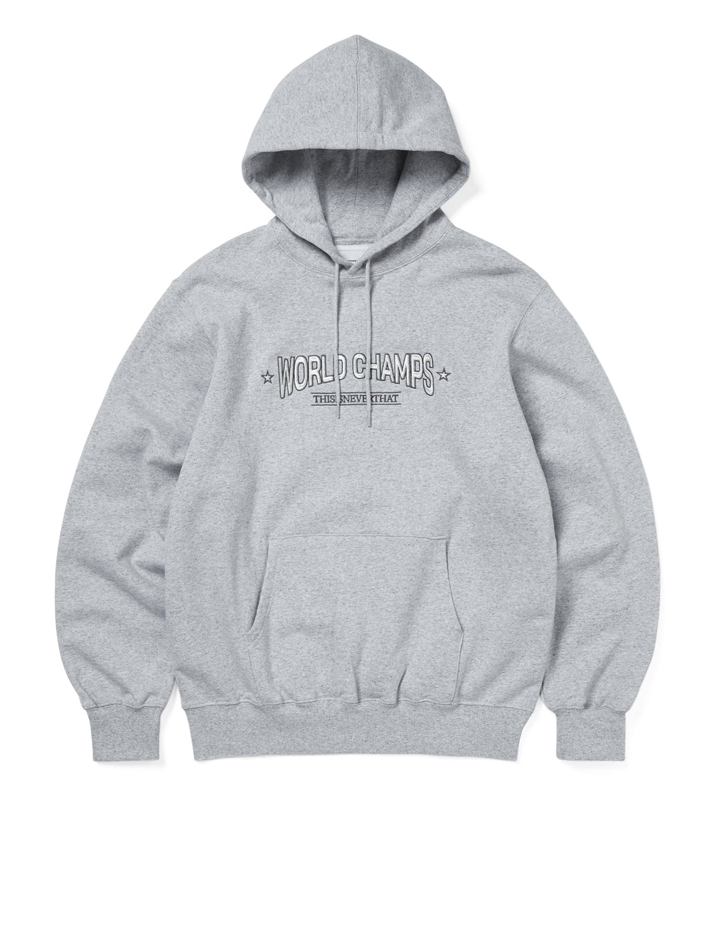 thisisneverthat - WORLD CHAMPS Hoodie Heather (grey) product image 1 | TRAB K-Fashion Australia