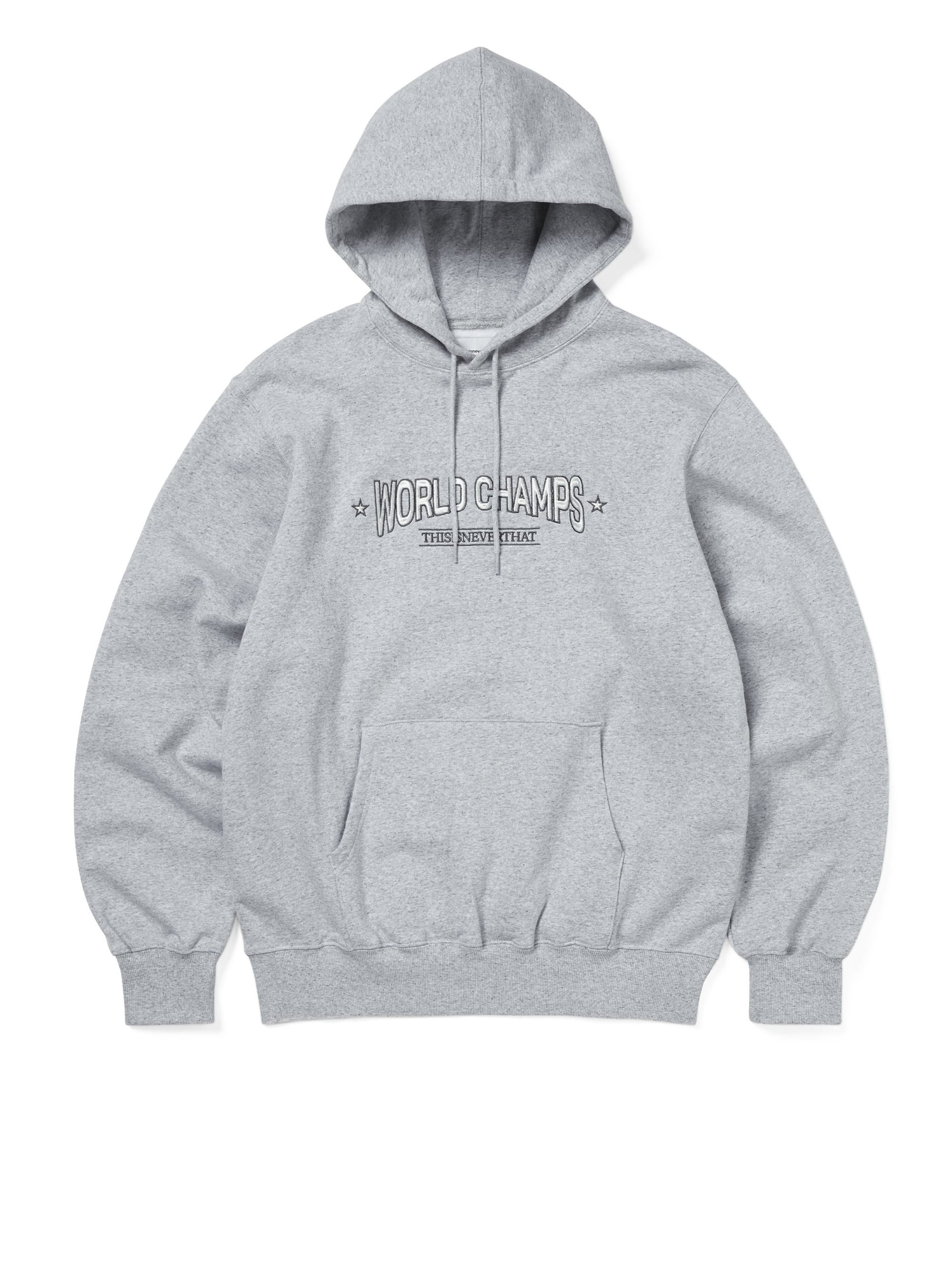 thisisneverthat - WORLD CHAMPS Hoodie Heather (grey) product image 1 | TRAB K-Fashion Australia