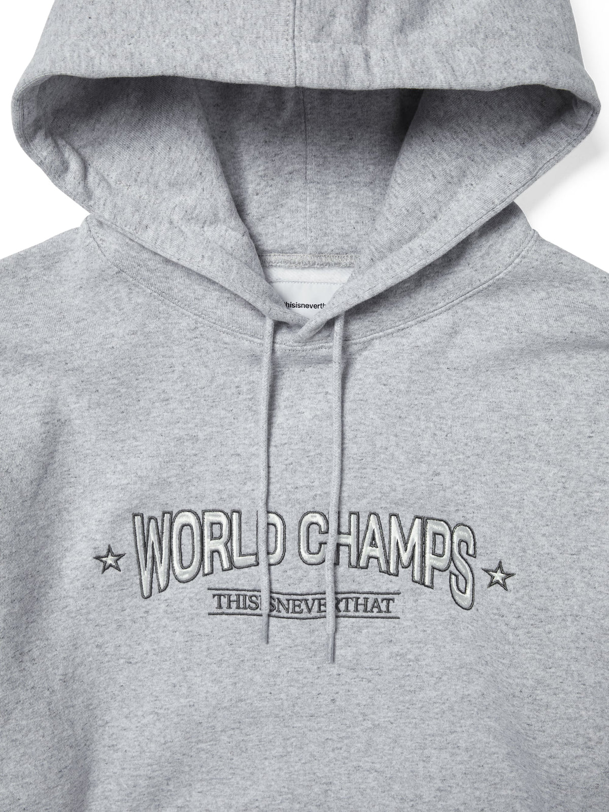 thisisneverthat - WORLD CHAMPS Hoodie (Heather Grey) product image 2 | TRAB K-Fashion Australia