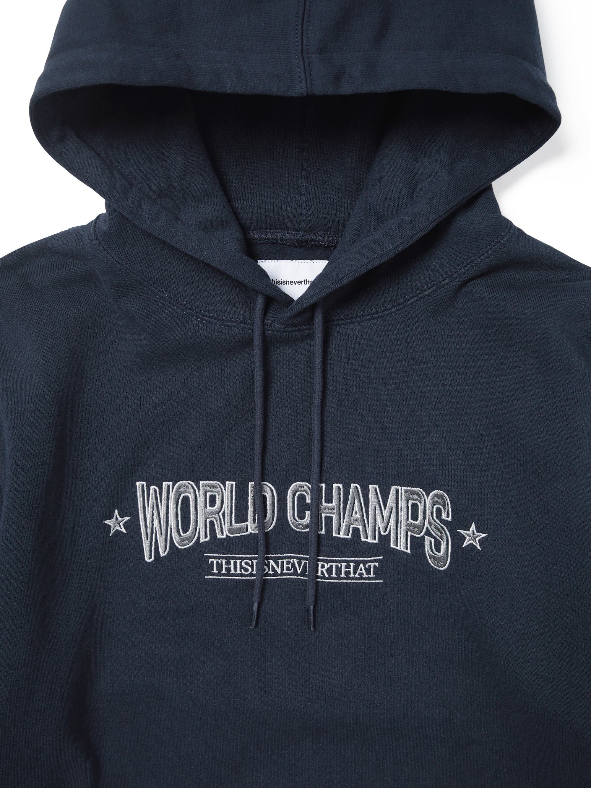 thisisneverthat - WORLD CHAMPS Hoodie Heather (navy) product image 2 | TRAB K-Fashion Australia