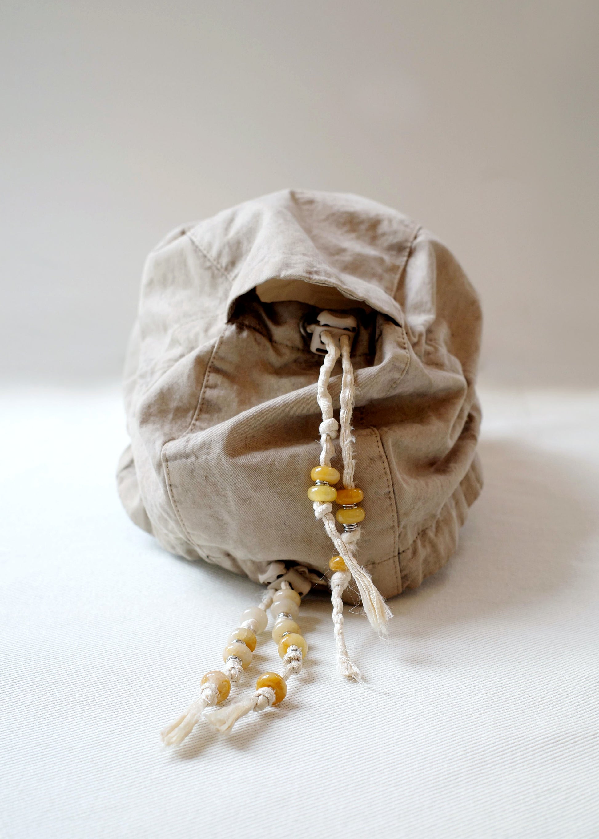 Hyein Seo - Washed Shirring Cap (Beige) product image 3 | TRAB K-Fashion Australia