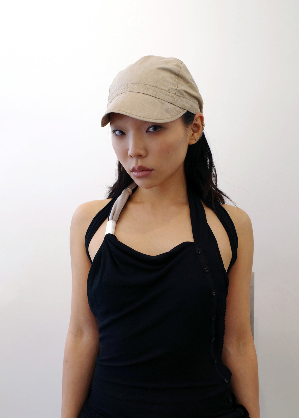 Hyein Seo - Washed Shirring Cap (Beige) product image 5 | TRAB K-Fashion Australia