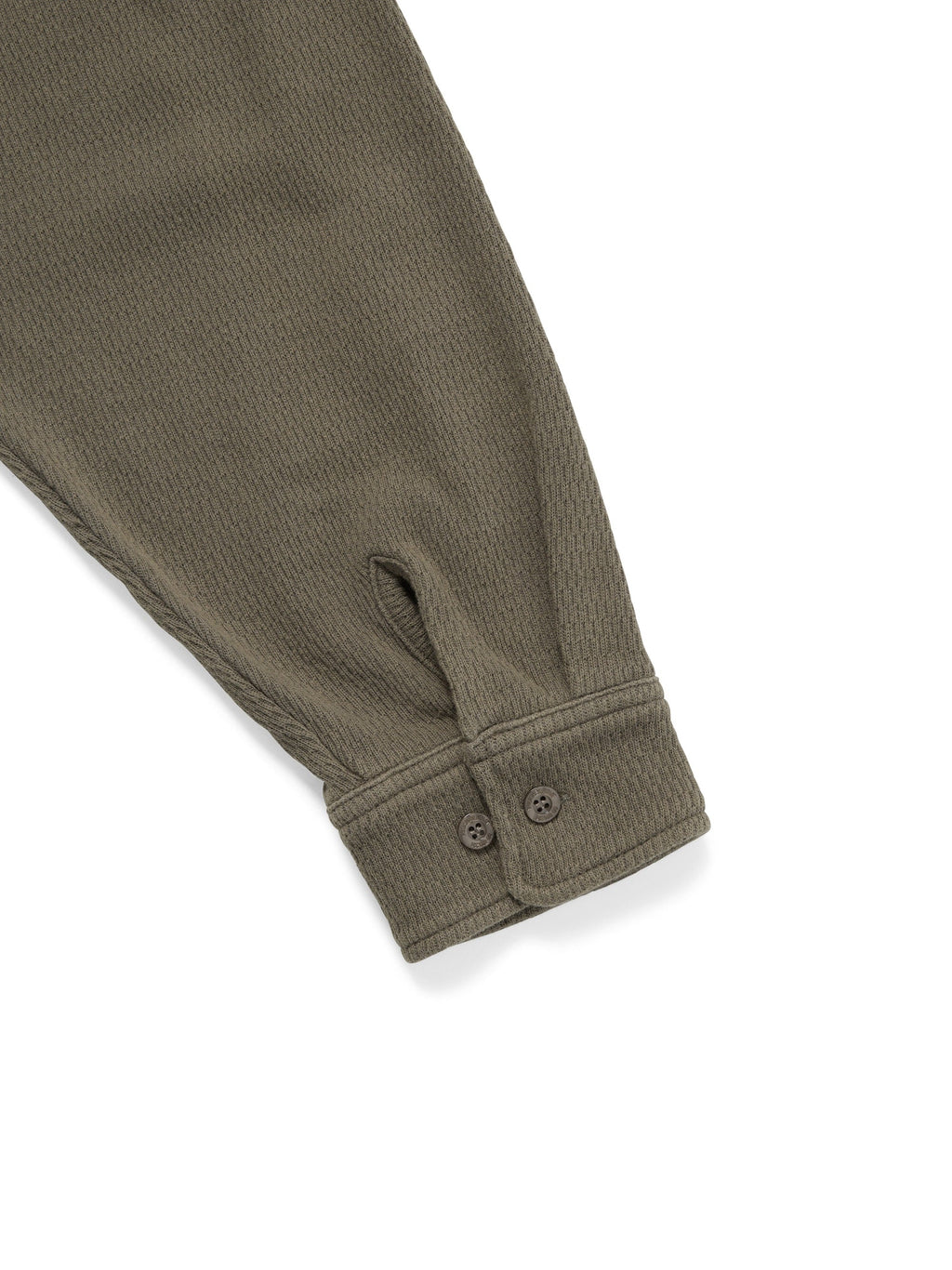 thisisneverthat - Waffle Full Zip Polo Sweatshirt (Dark Mocha) product image 3 | TRAB K-Fashion Australia