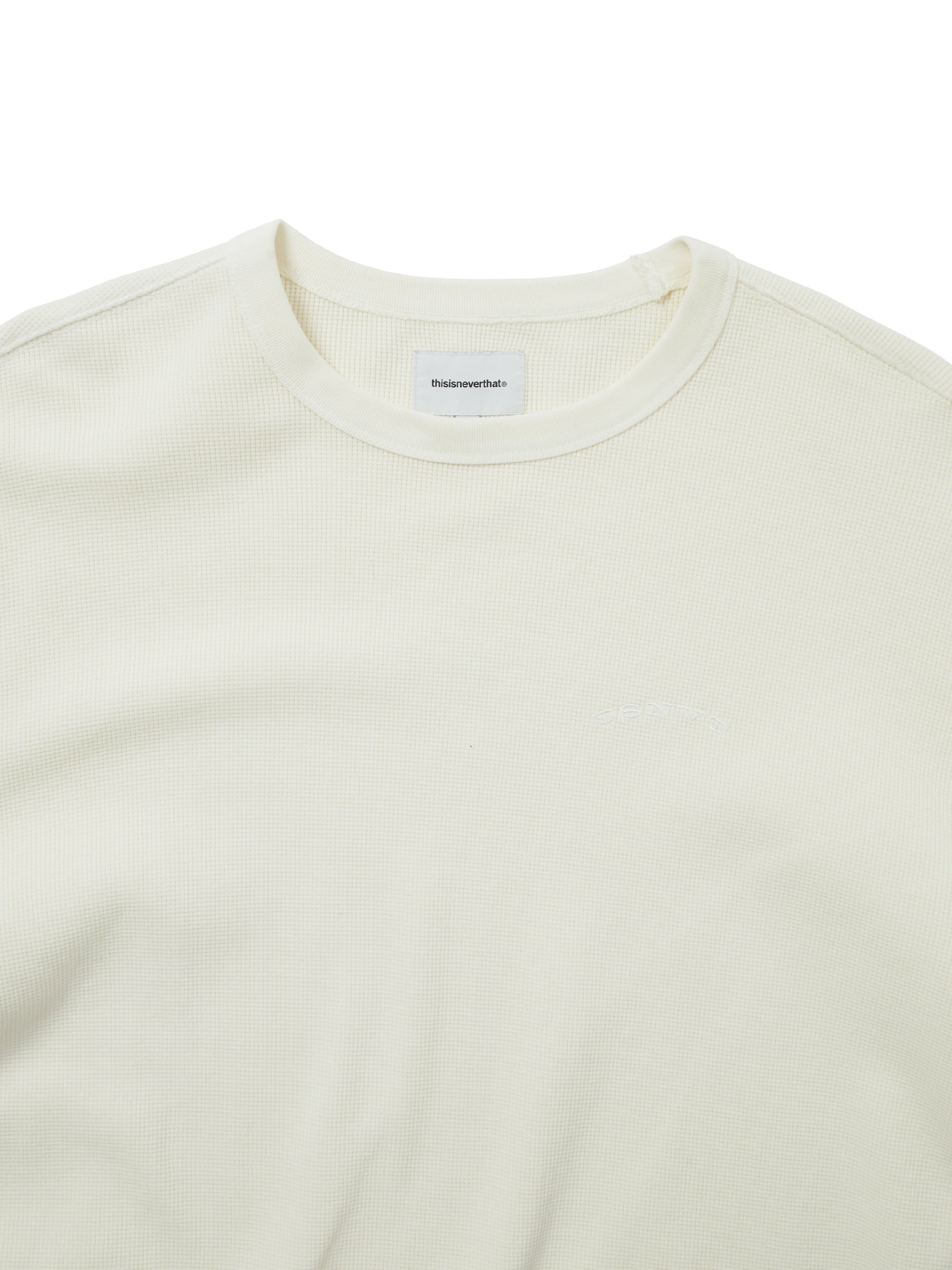 thisisneverthat - Waffle L/S Tee (Ivory) product image 2 | TRAB K-Fashion Australia