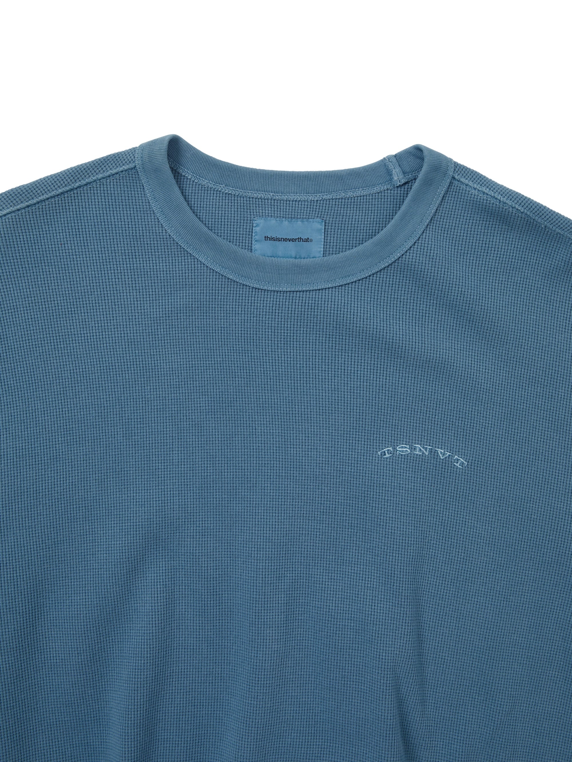 thisisneverthat - Waffle L/S Tee (Slate) product image 2 | TRAB K-Fashion Australia