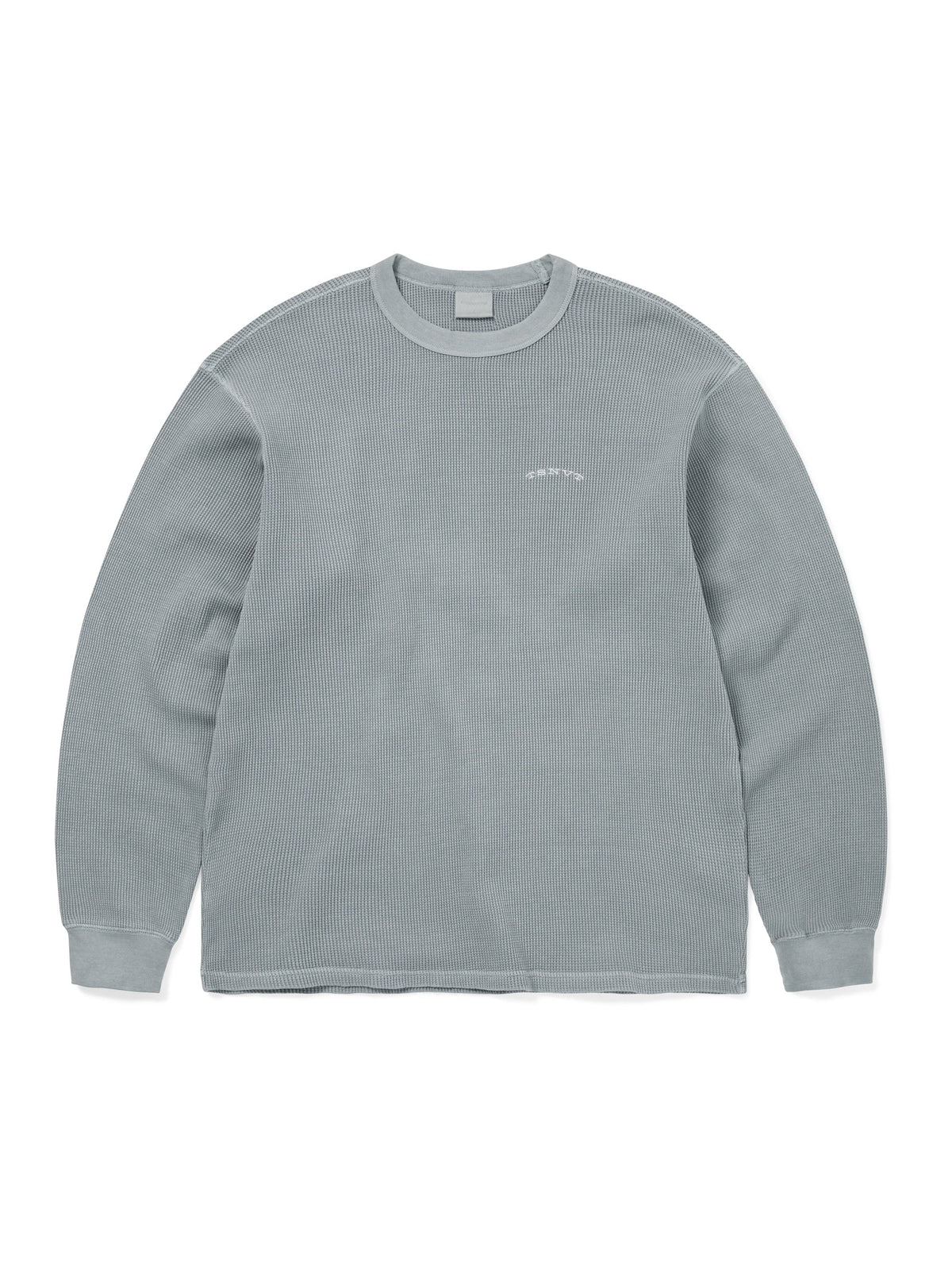 thisisneverthat - Waffle L/S Tee (Blue Grey) product image 1 | TRAB K-Fashion Australia