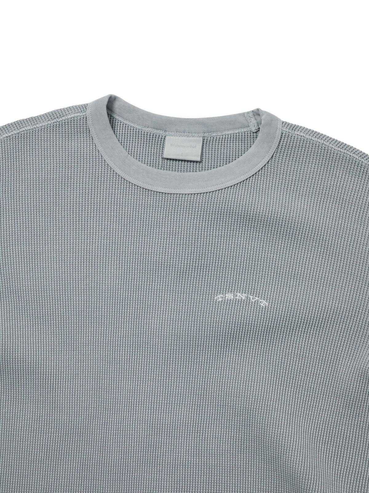 thisisneverthat - Waffle L/S Tee (Blue Grey) product image 2 | TRAB K-Fashion Australia