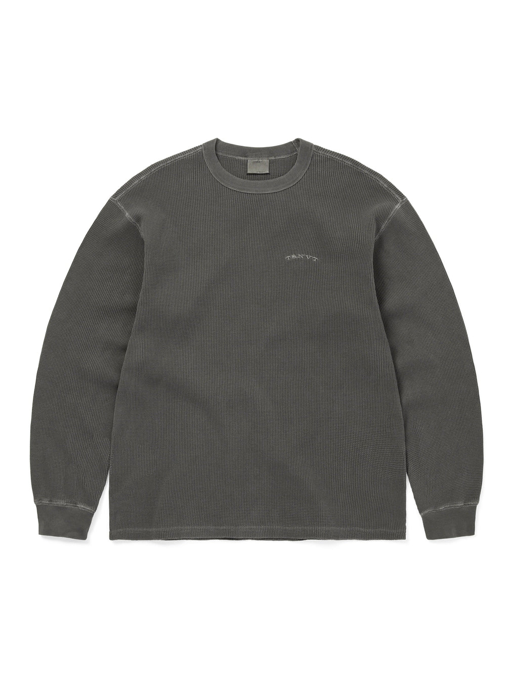 thisisneverthat - Waffle L/S Tee (Charcoal) product image 1 | TRAB K-Fashion Australia