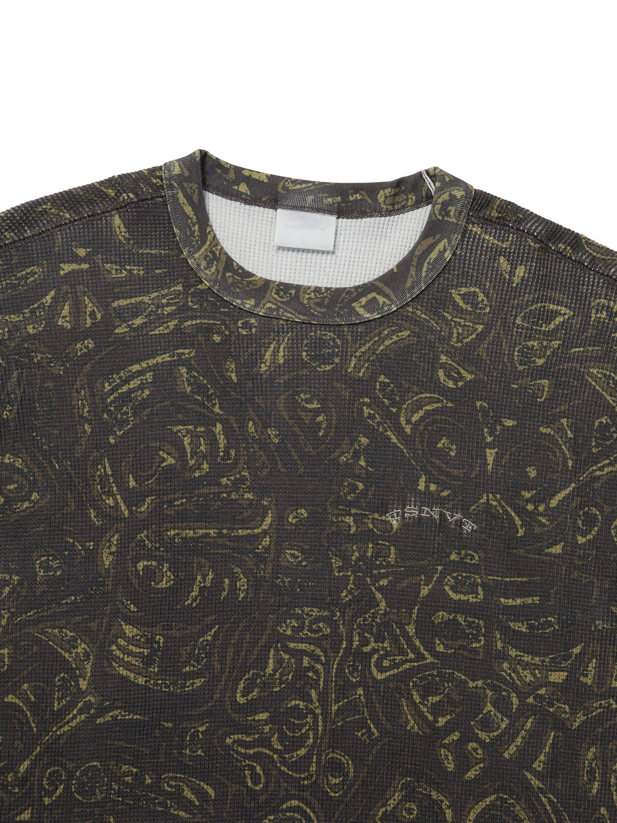 thisisneverthat - Waffle L/S Tee (Dark Brown) product image 2 | TRAB K-Fashion Australia